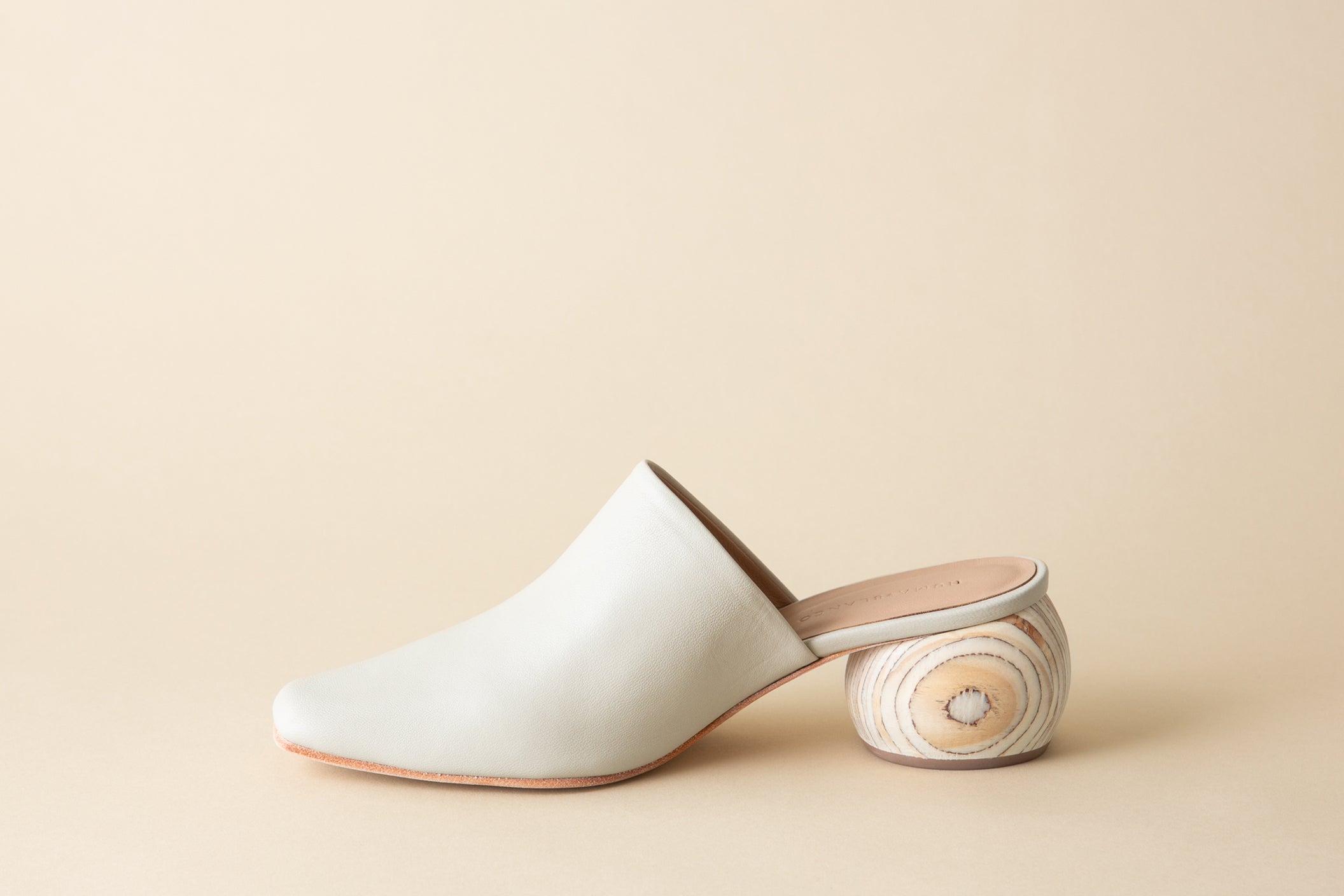 Huma Blanco Mina Heeled Mule