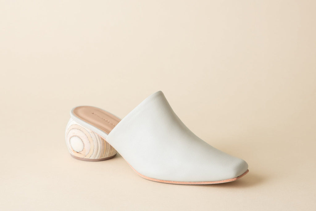 Huma Blanco Mina Heeled Mule