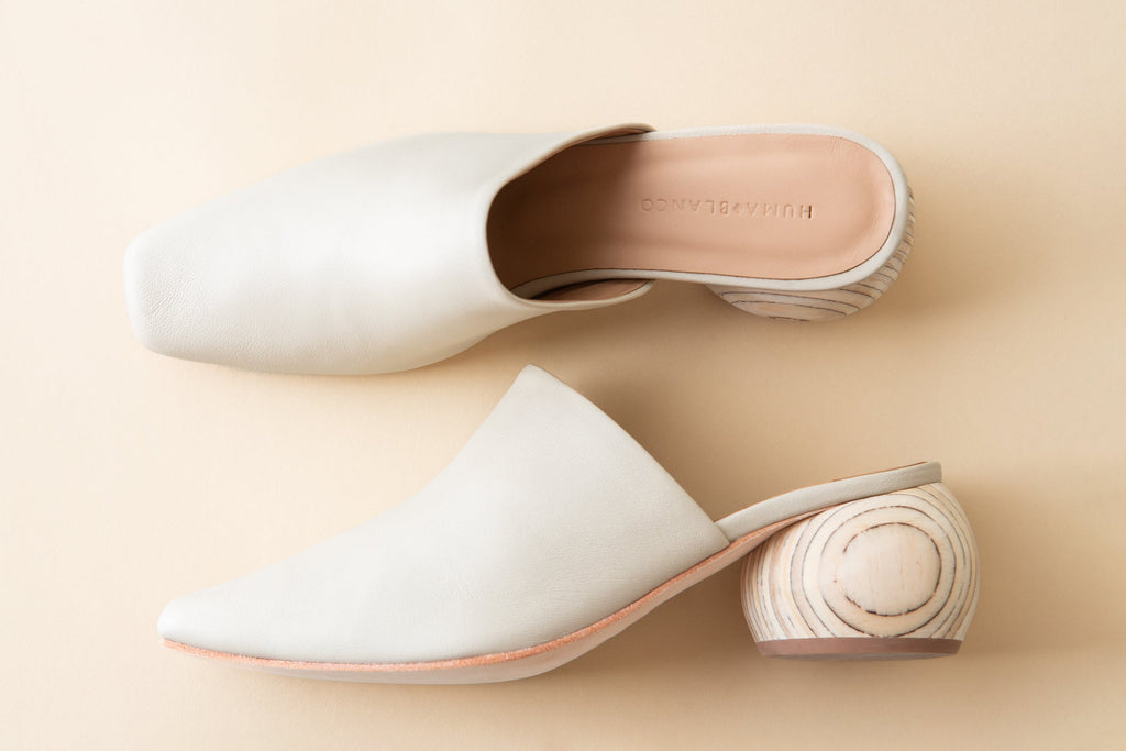 Huma Blanco Mina Heeled Mule
