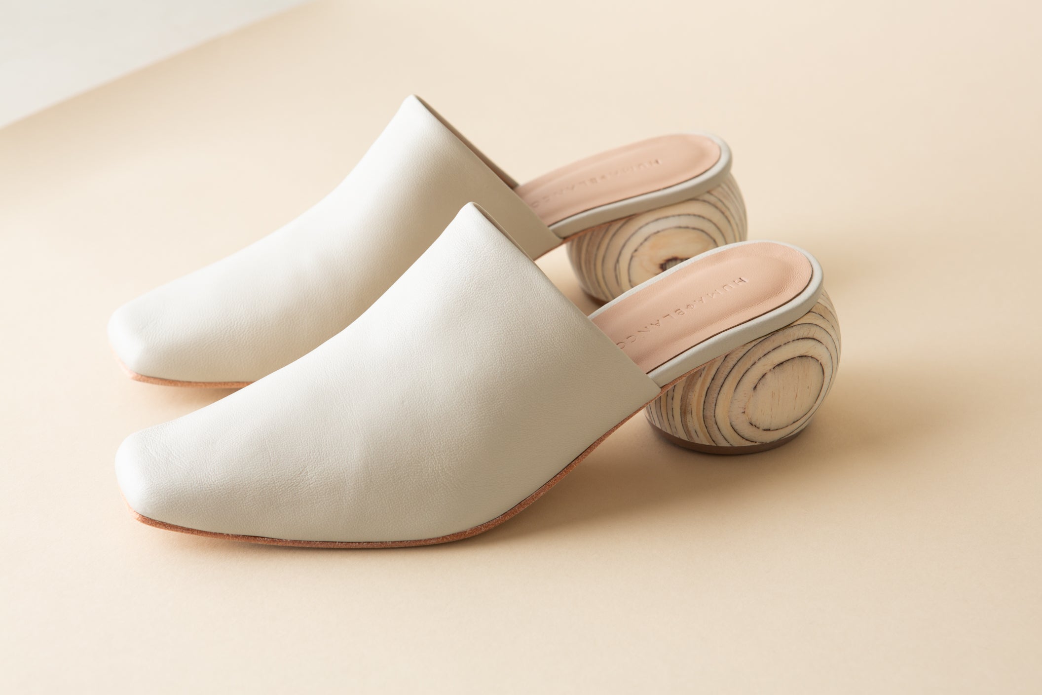 Huma Blanco Mina Heeled Mule