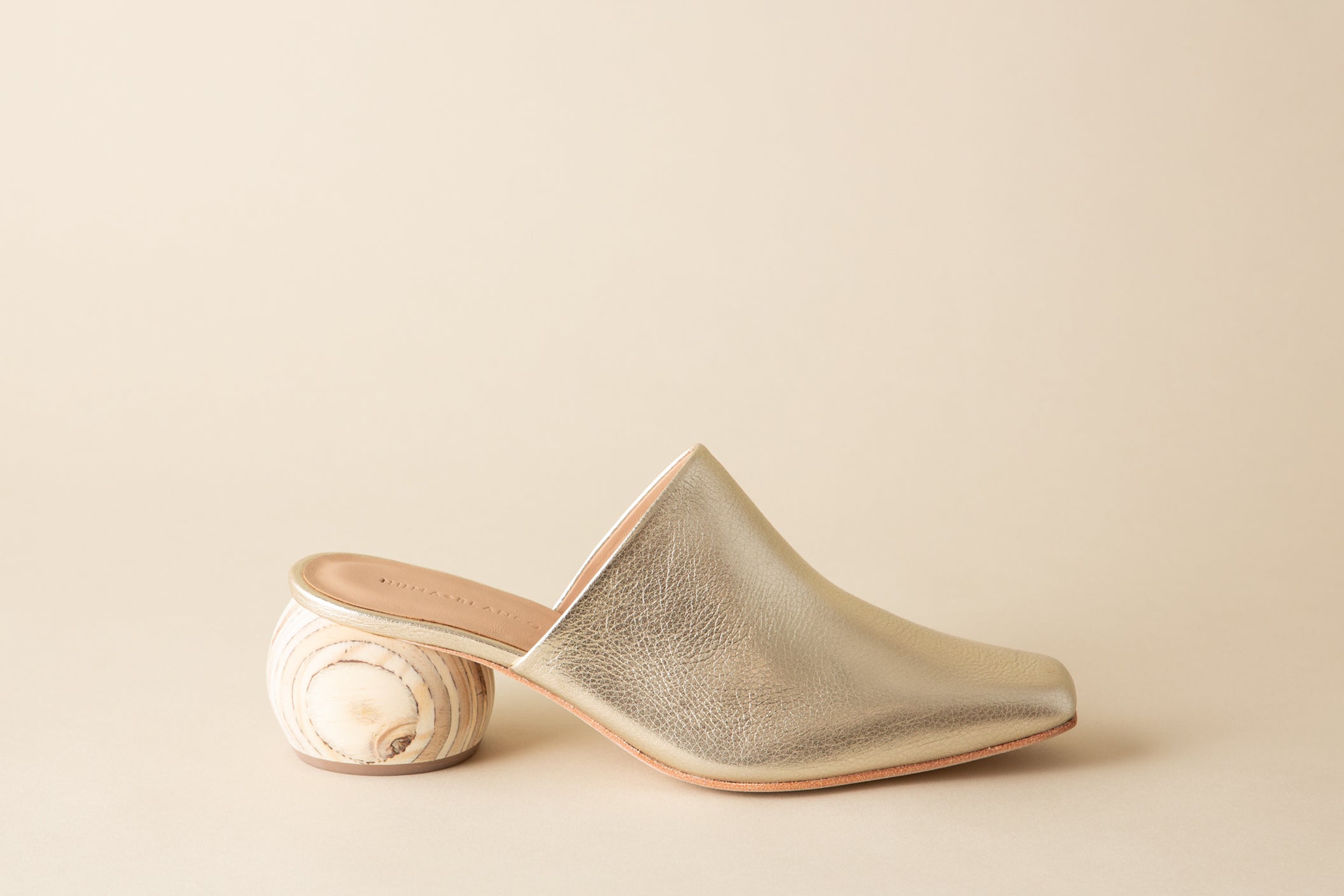 Huma Blanco Mina Heeled Mule