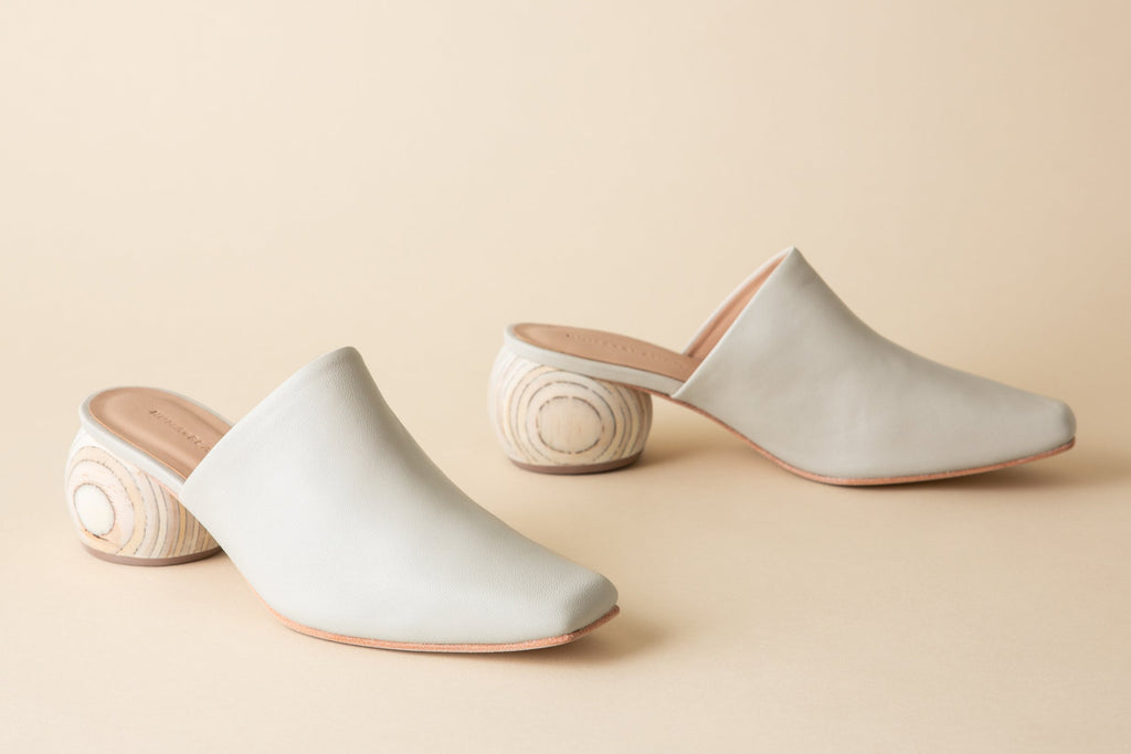 Huma Blanco Mina Heeled Mule