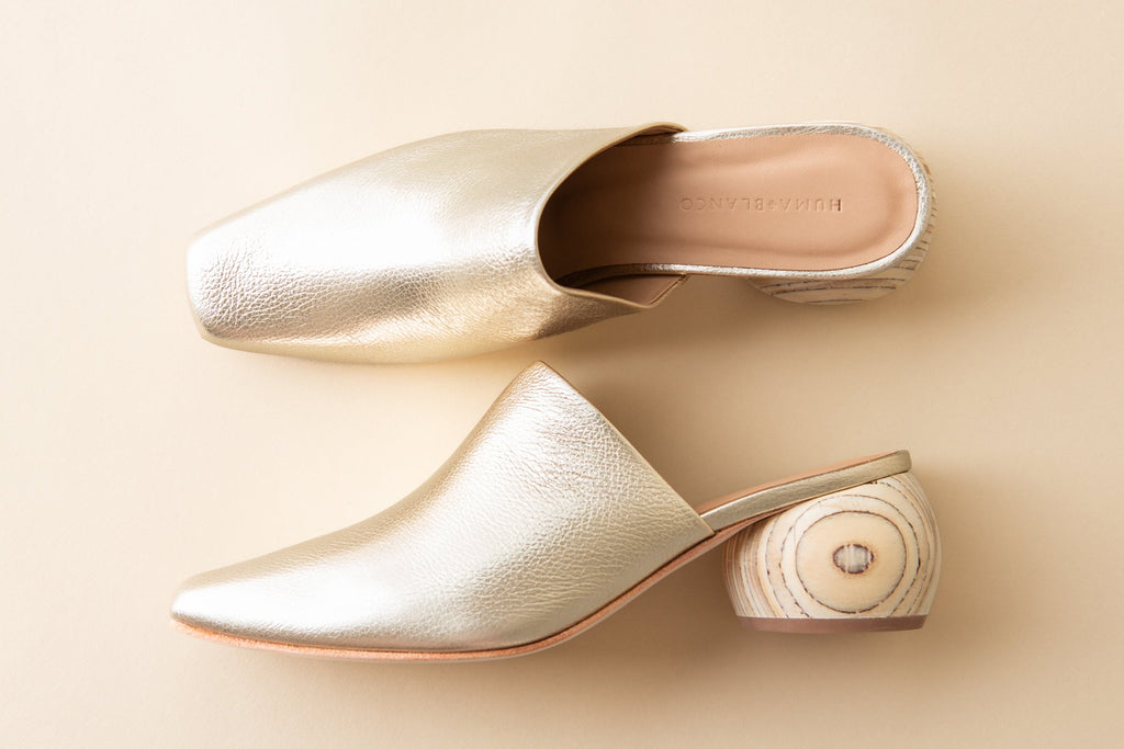 Huma Blanco Mina Heeled Mule