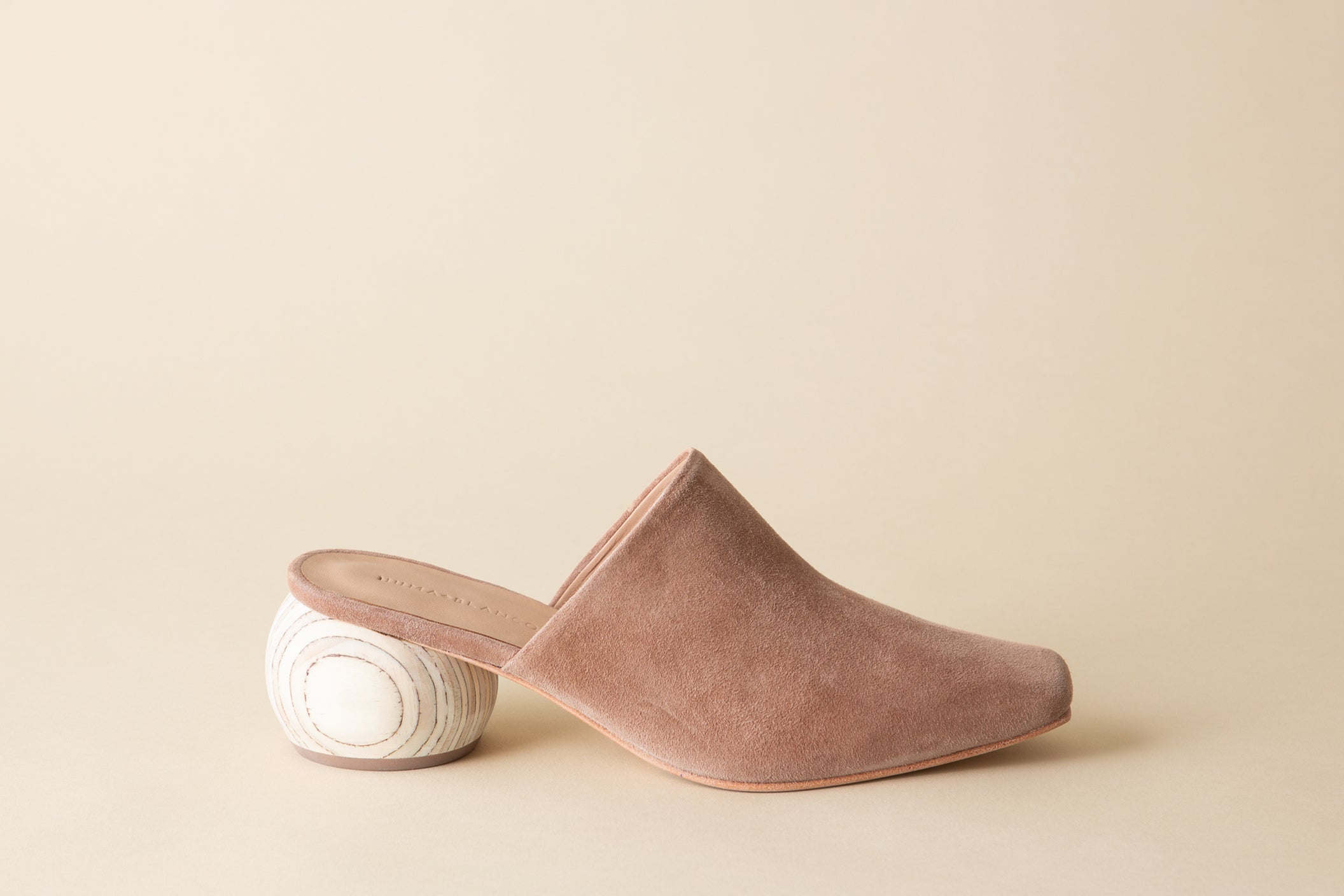 Huma Blanco Mina Heeled Mule