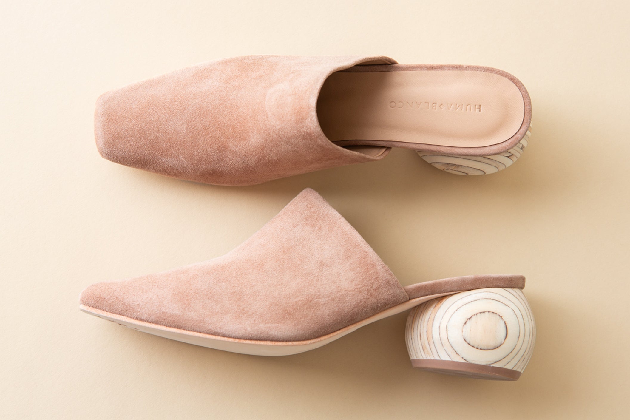 Huma Blanco Mina Heeled Mule