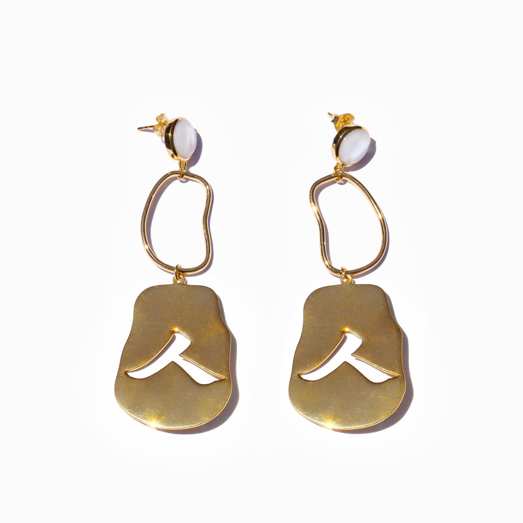 MING YU WANG Human Earrings