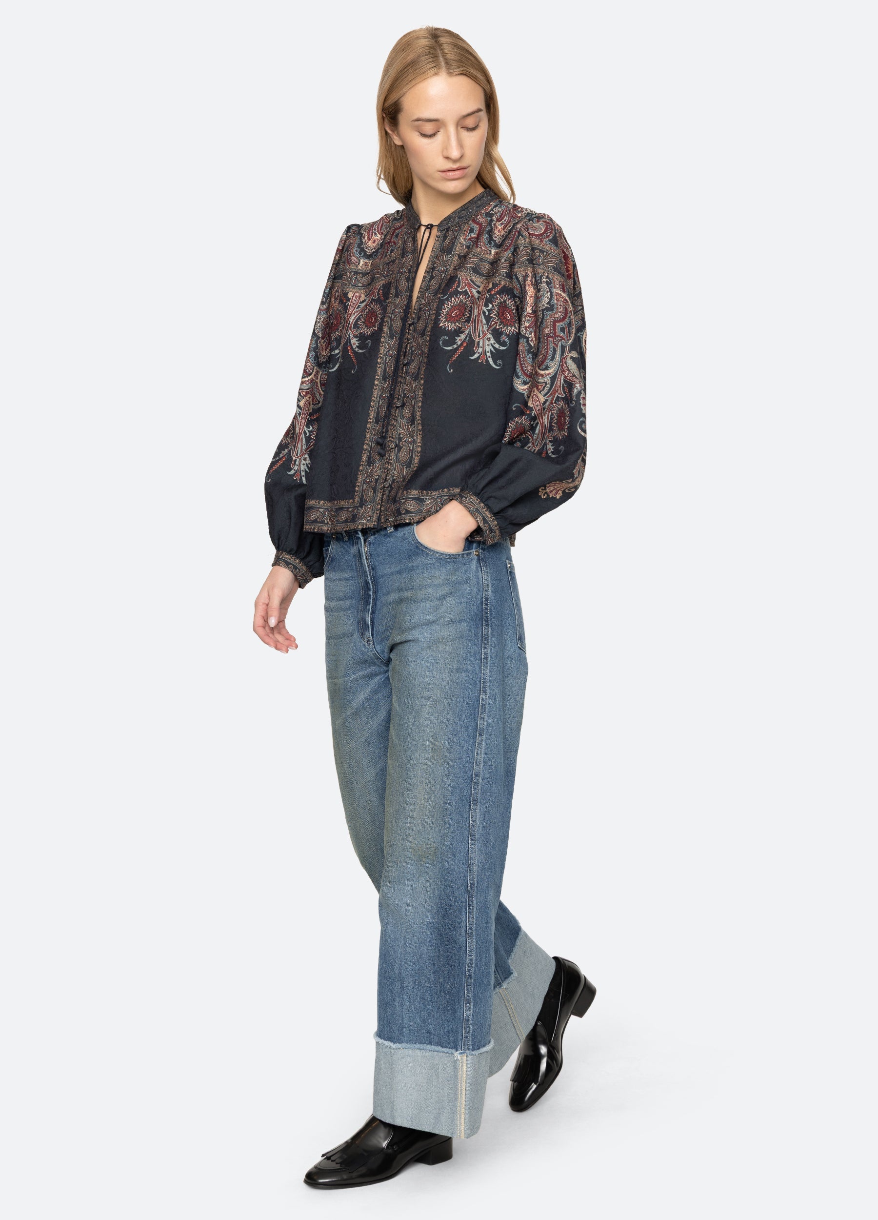 Sea NY Hyacinth Top - Navy