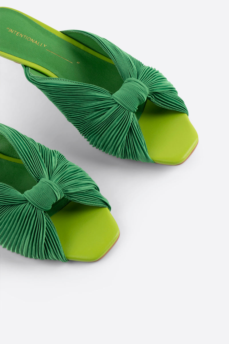 "INTENTIONALLY __________." CURFEW KITTEN HEEL - Black/Flamingo/Grass