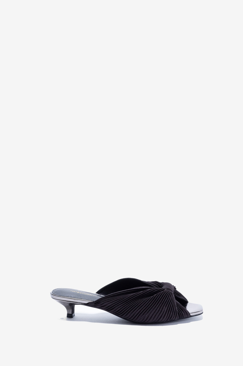 "INTENTIONALLY __________." CURFEW KITTEN HEEL - Black/Flamingo/Grass