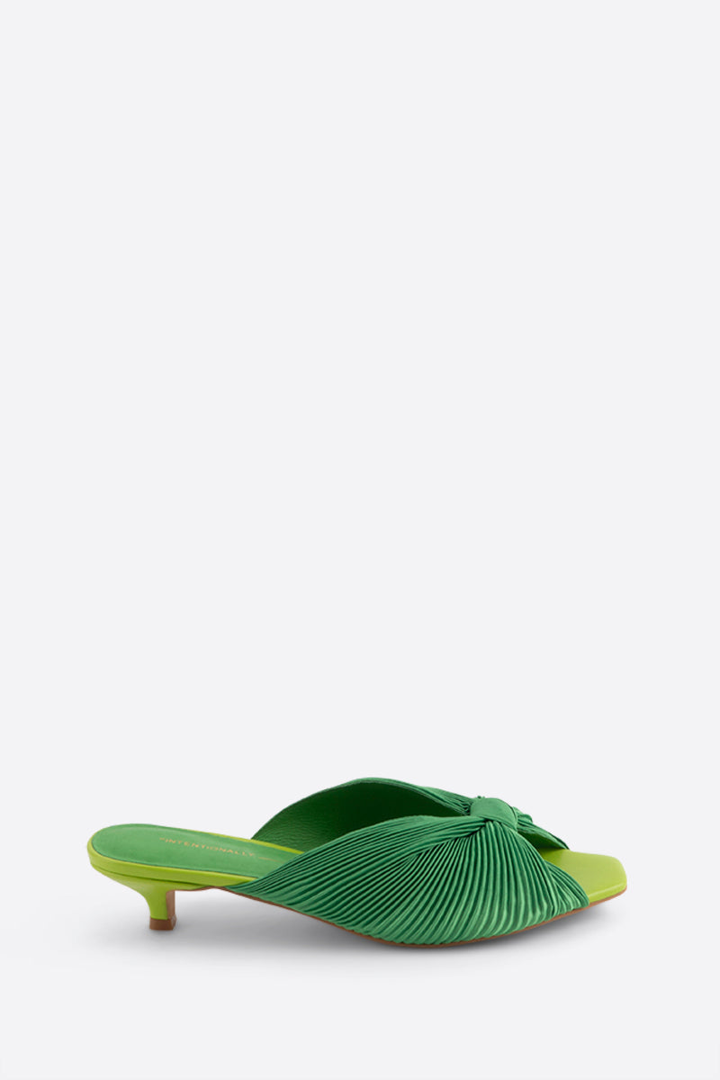 "INTENTIONALLY __________." CURFEW KITTEN HEEL - Black/Flamingo/Grass