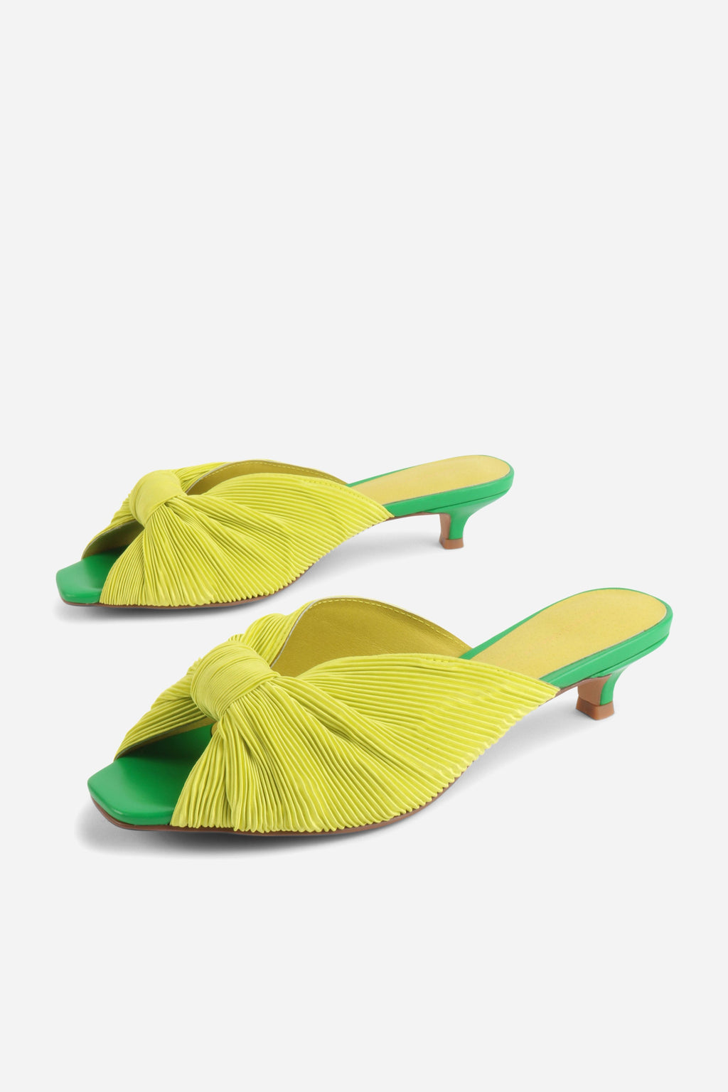 "INTENTIONALLY __________." CURFEW KITTEN HEEL - Black/Flamingo/Grass