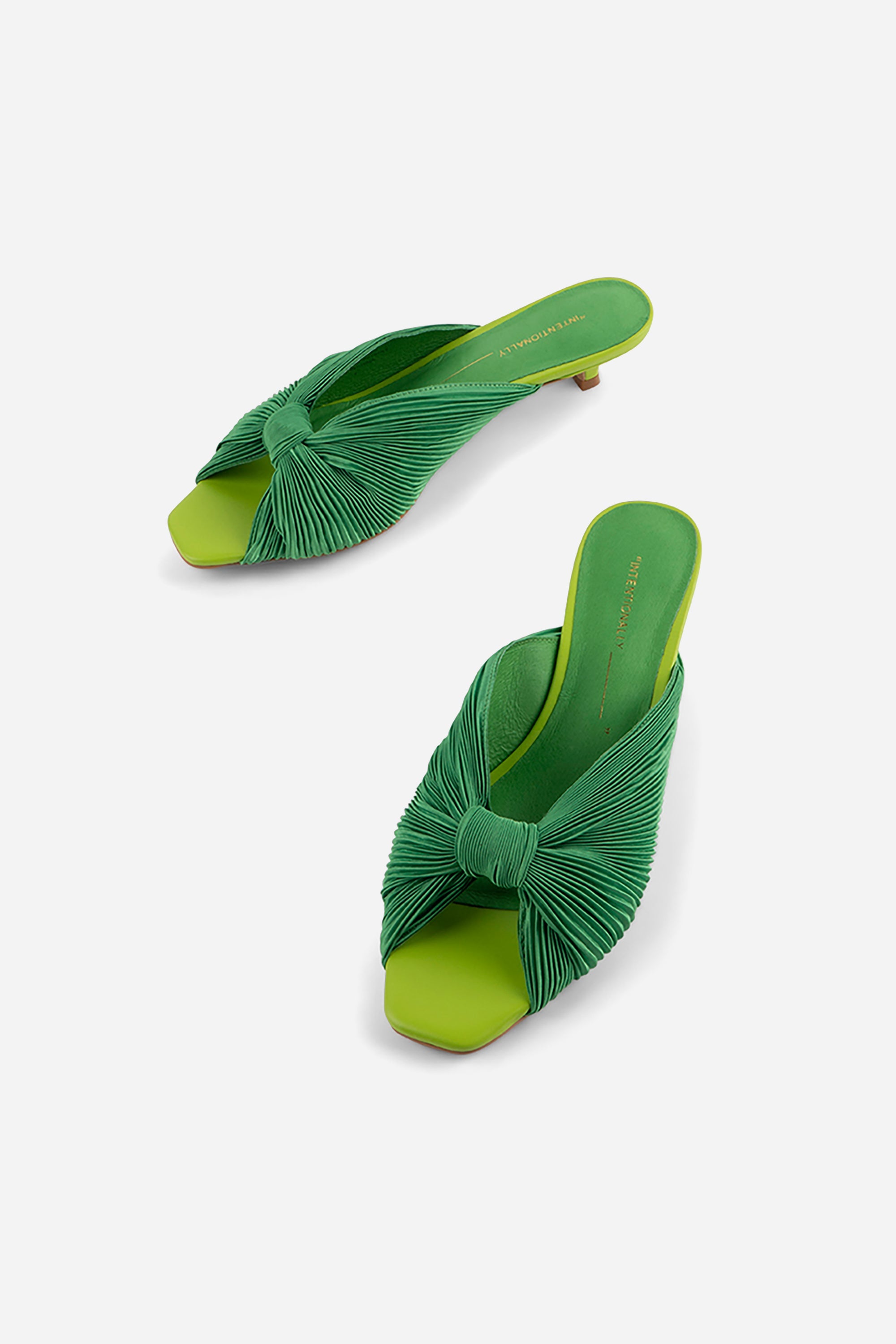 "INTENTIONALLY __________." CURFEW KITTEN HEEL - Black/Flamingo/Grass