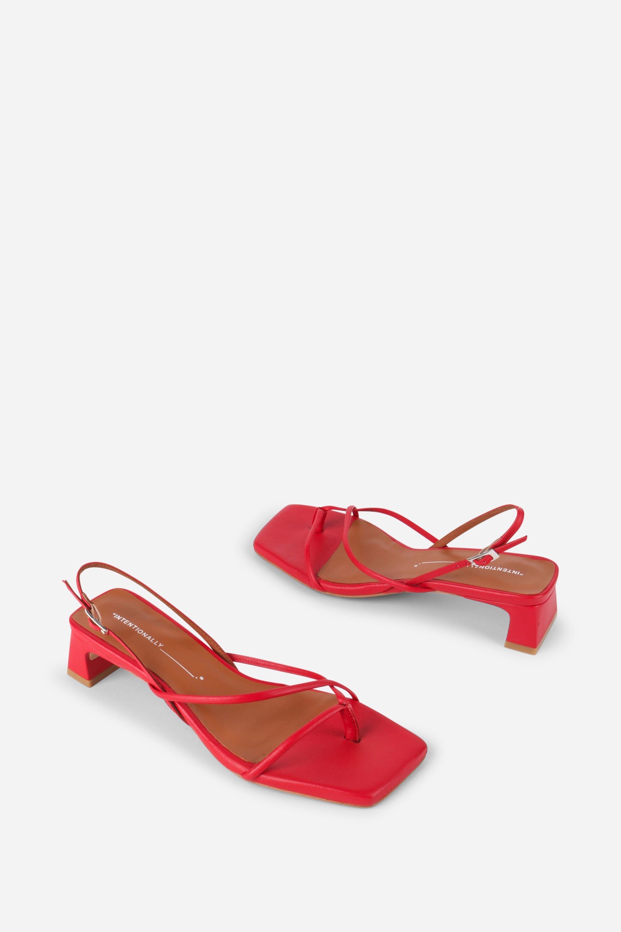 "INTENTIONALLY __________." Fifi Heeled Sandal - Black/Camel/Ice/Neon Citrus