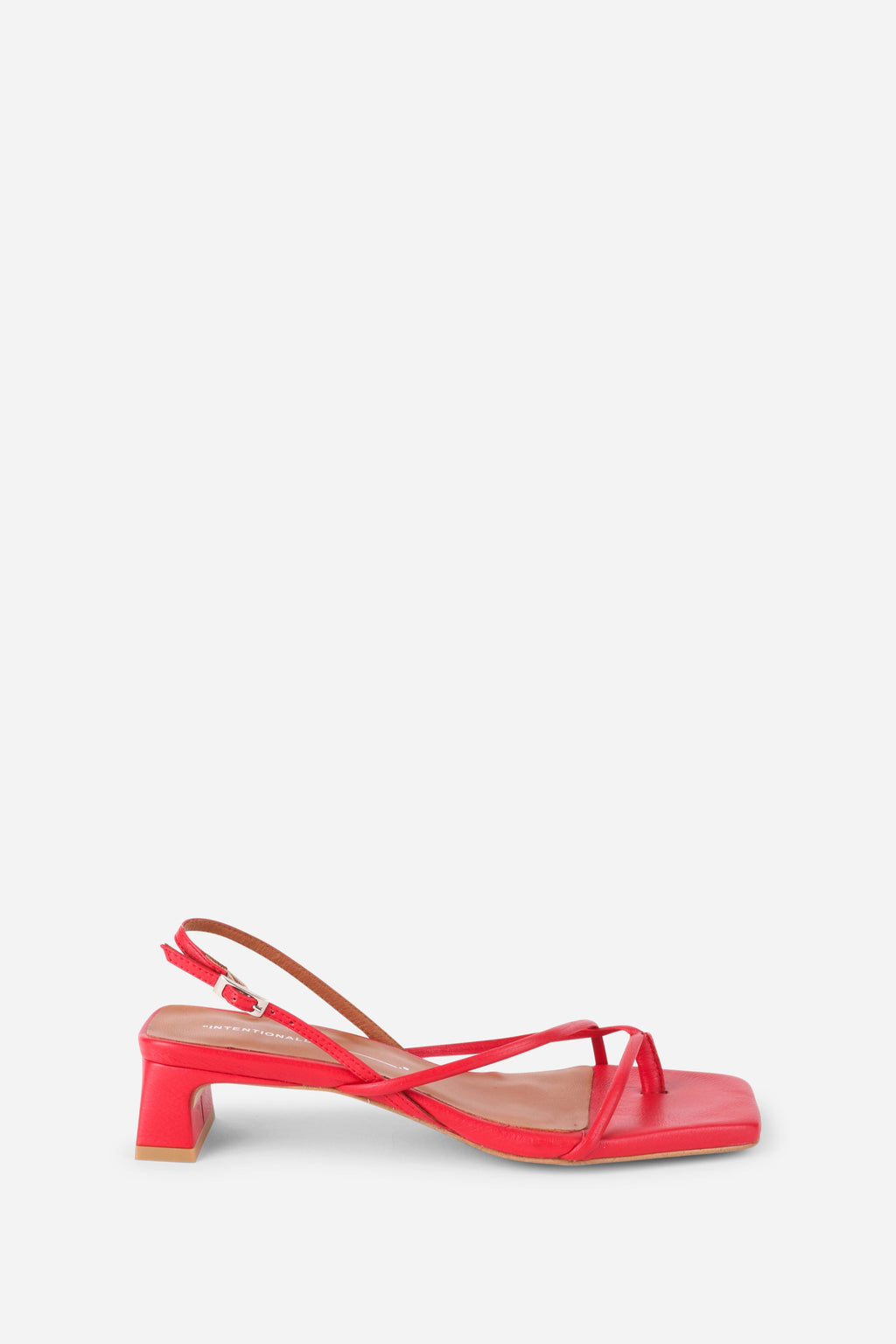 "INTENTIONALLY __________." Fifi Heeled Sandal - Black/Camel/Ice/Neon Citrus