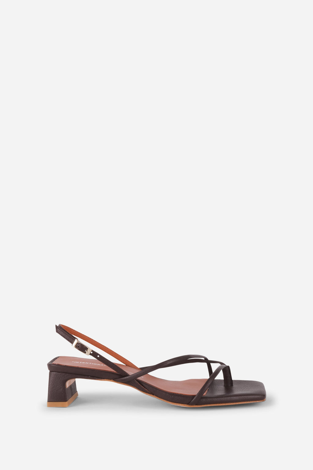 "INTENTIONALLY __________." Fifi Heeled Sandal - Black/Camel/Ice/Neon Citrus