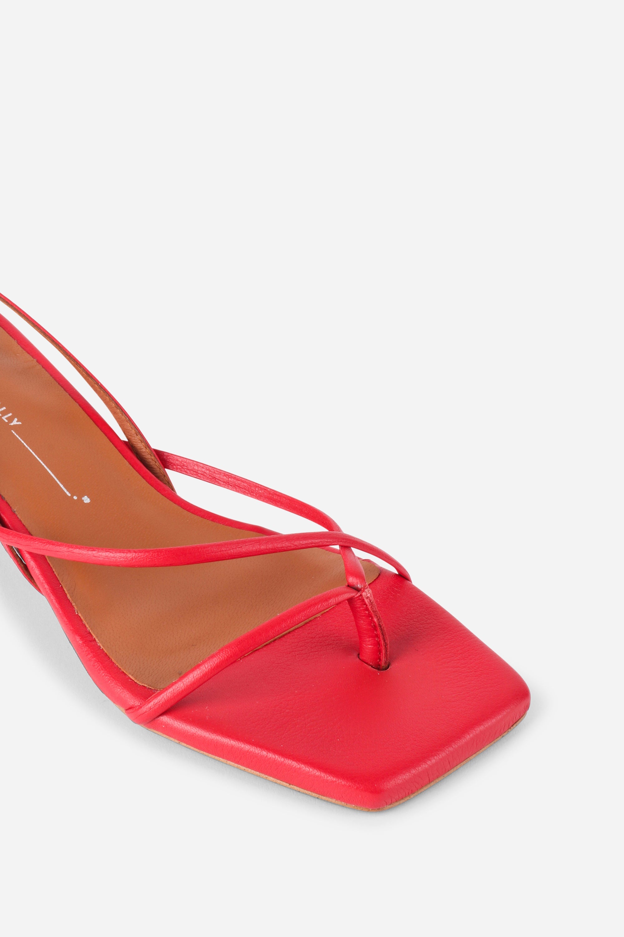 "INTENTIONALLY __________." Fifi Heeled Sandal - Black/Camel/Ice/Neon Citrus