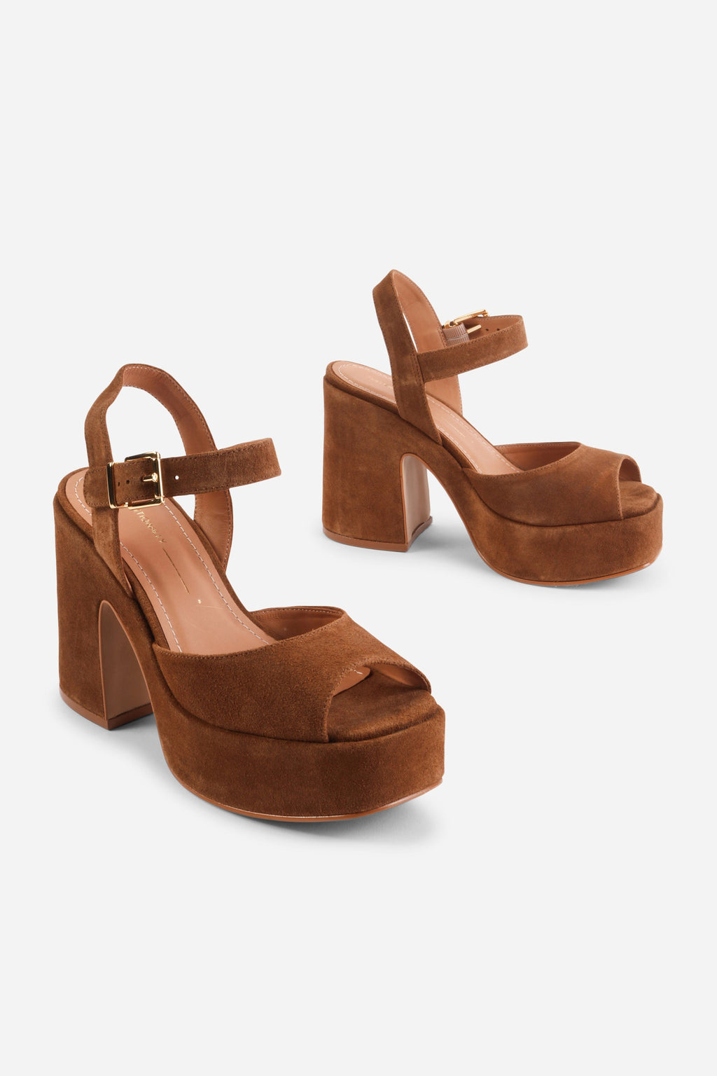 "INTENTIONALLY __________." Harmony Suede Platform Sandal