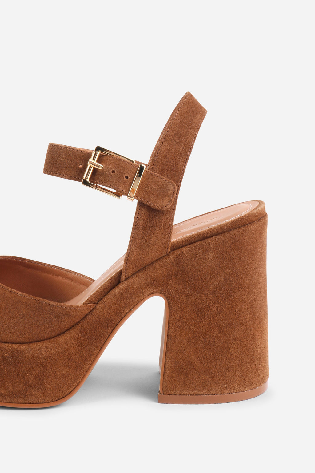 "INTENTIONALLY __________." Harmony Suede Platform Sandal