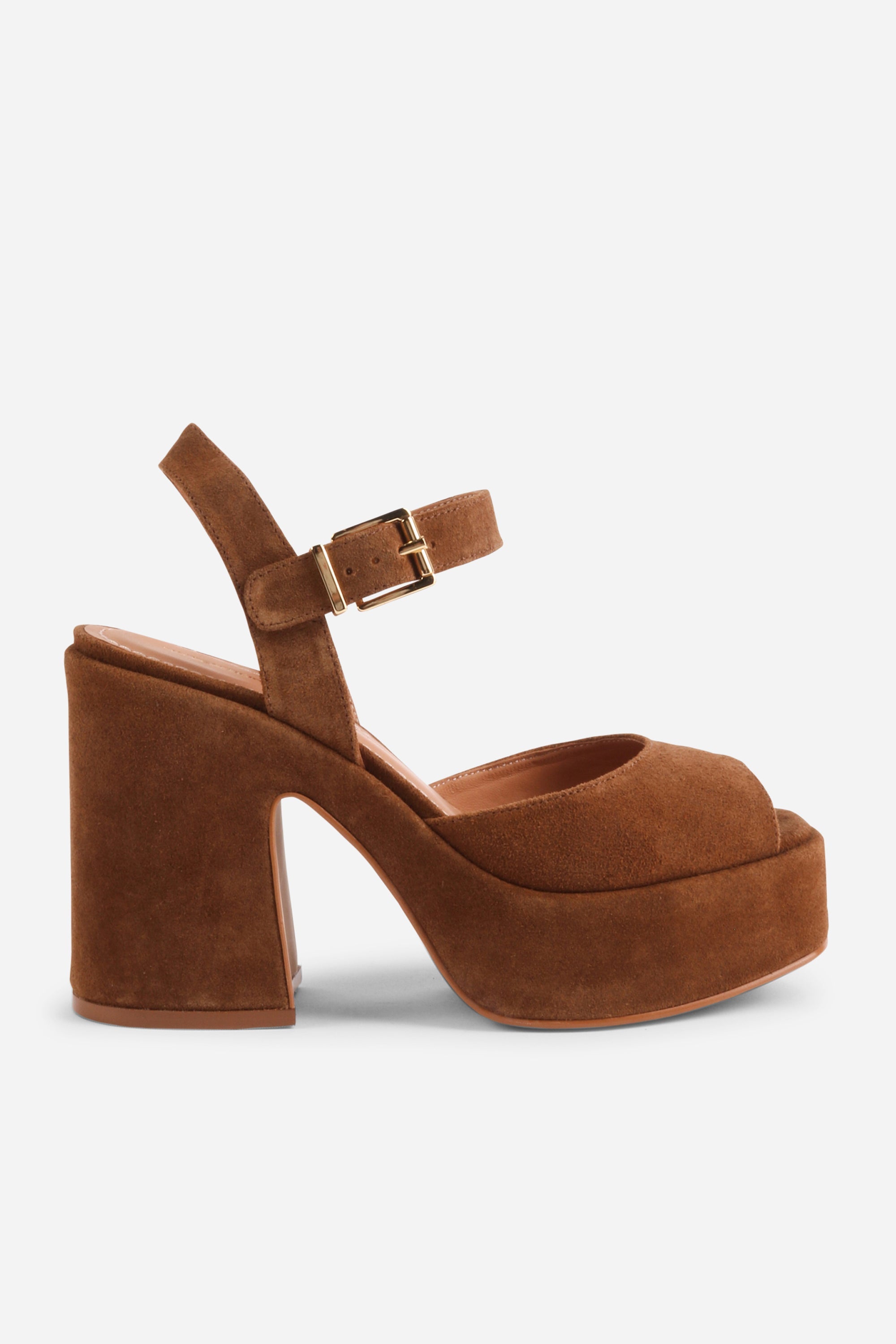 "INTENTIONALLY __________." Harmony Suede Platform Sandal