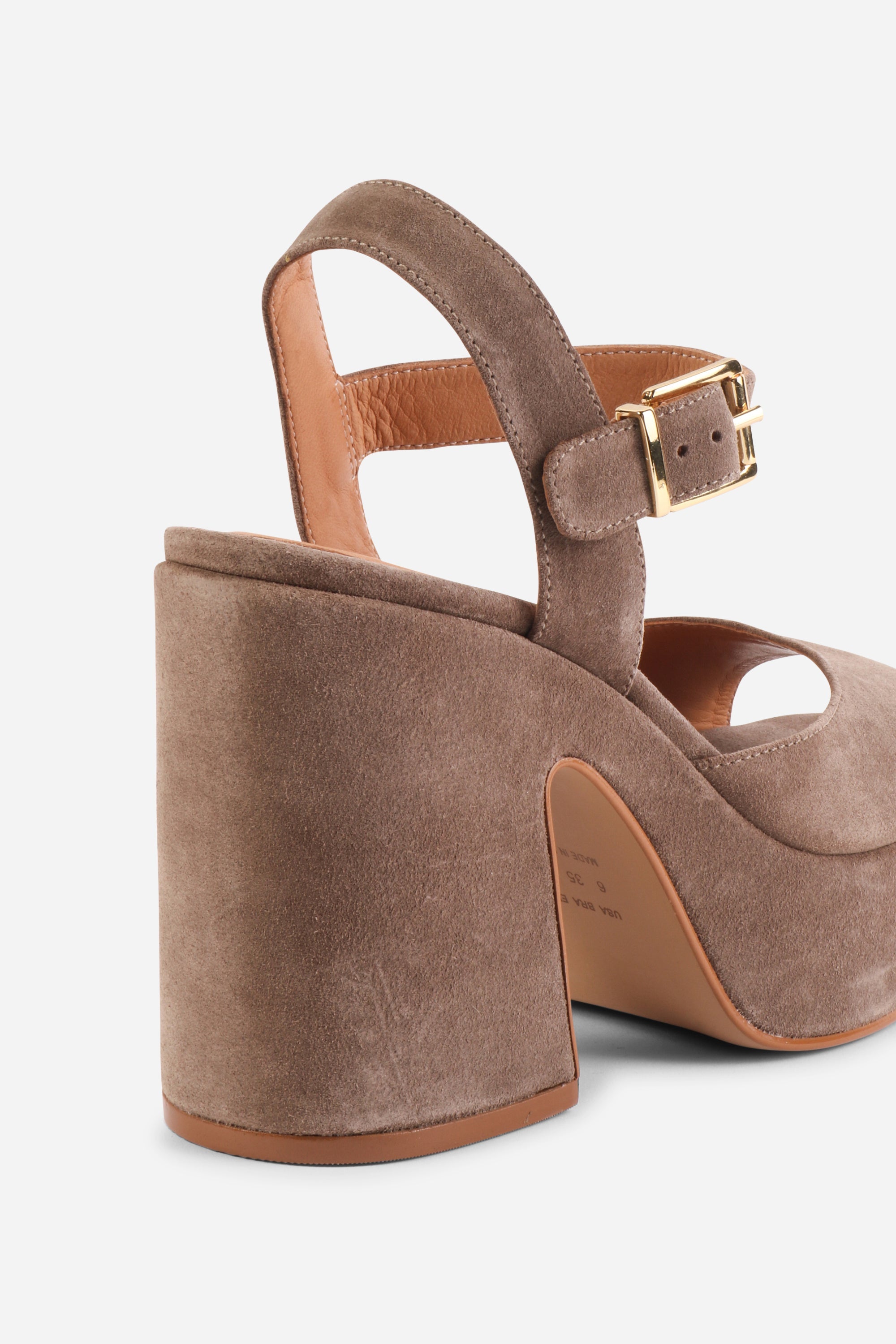"INTENTIONALLY __________." Harmony Suede Platform Sandal