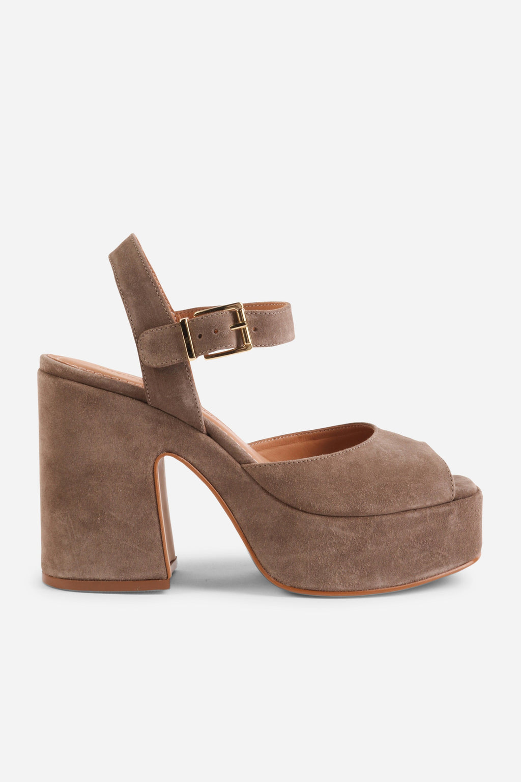 "INTENTIONALLY __________." Harmony Suede Platform Sandal