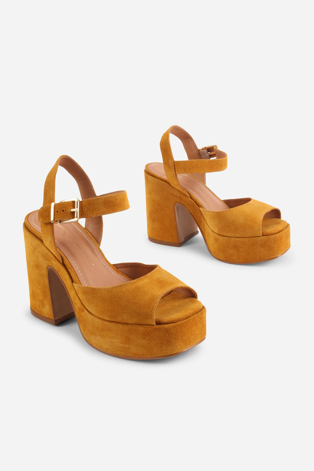"INTENTIONALLY __________." Harmony Suede Platform Sandal