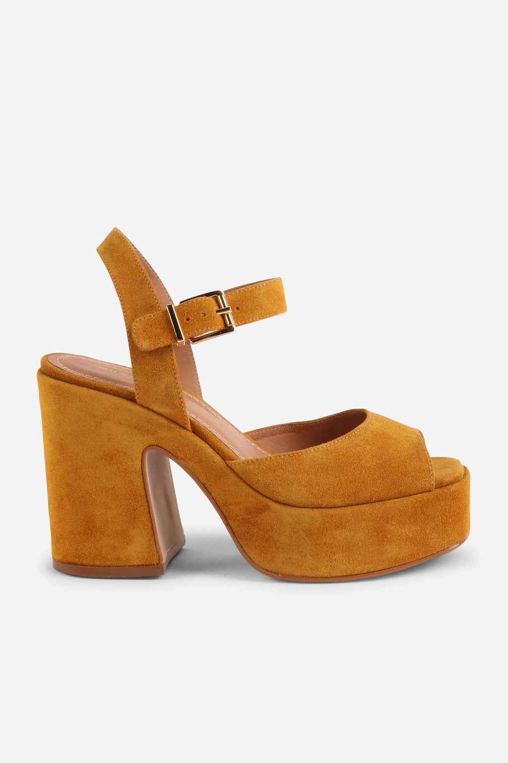 "INTENTIONALLY __________." Harmony Suede Platform Sandal