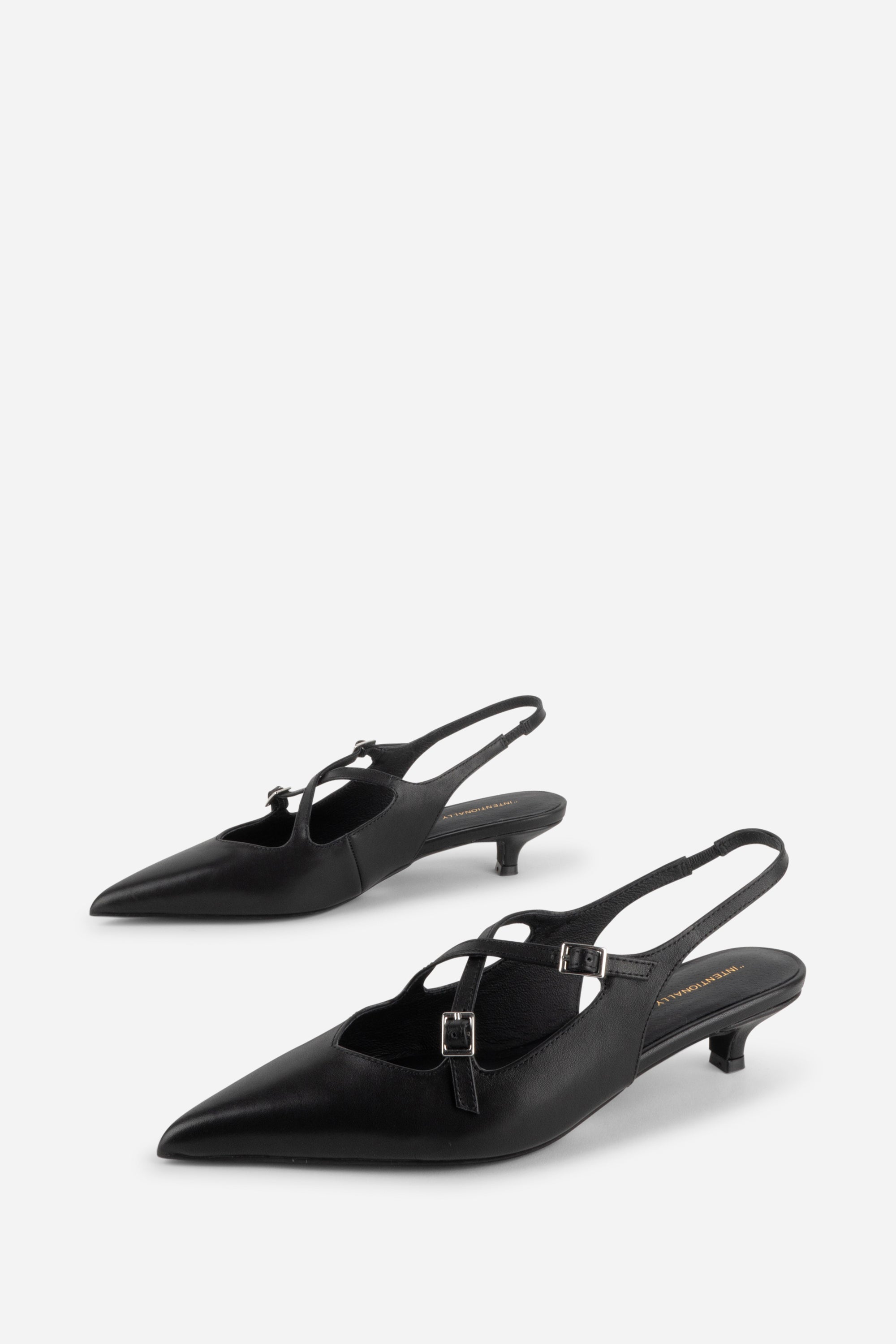 "INTENTIONALLY __________." Jax Slingback Kitten Heel