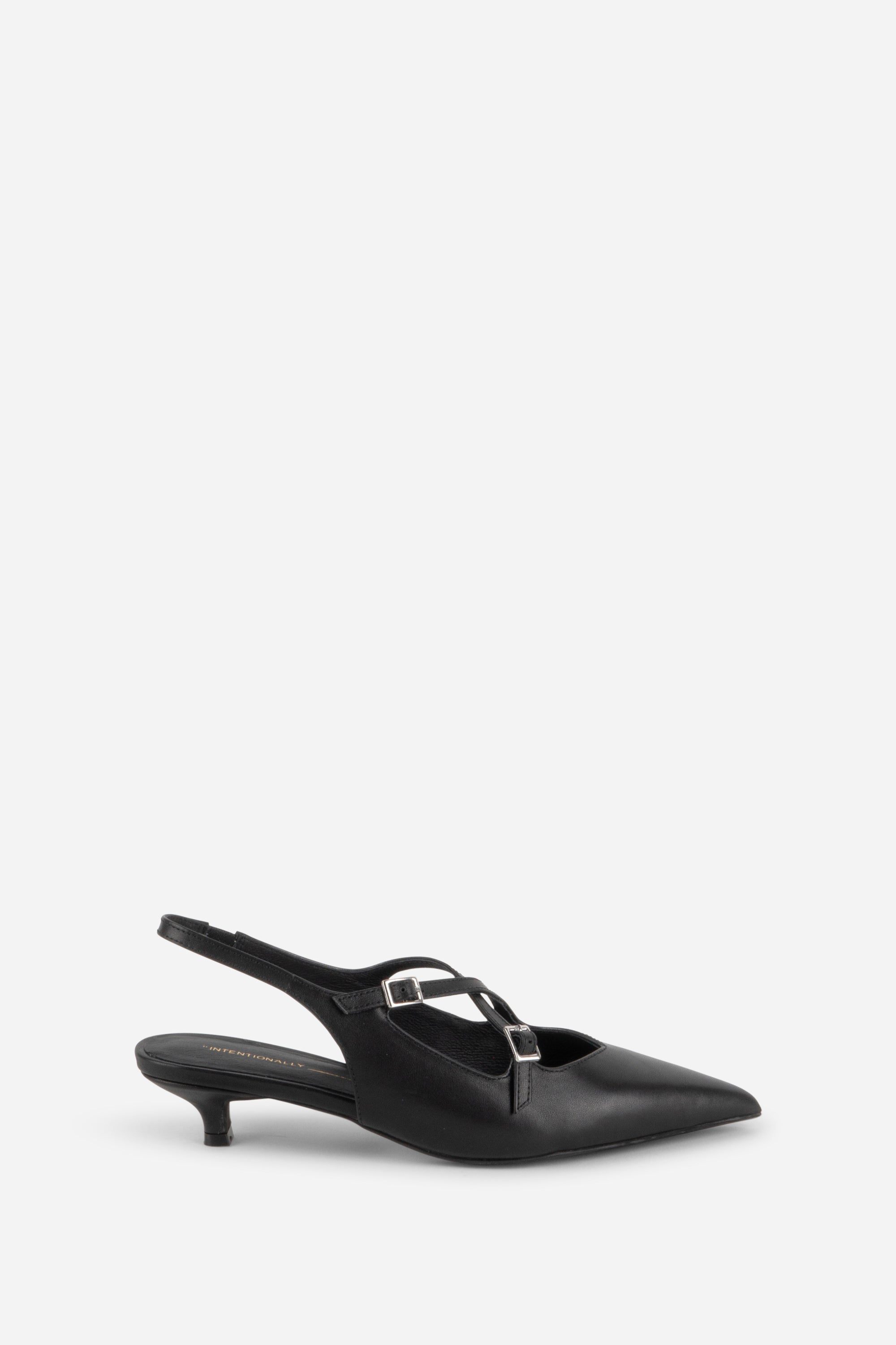 "INTENTIONALLY __________." Jax Slingback Kitten Heel