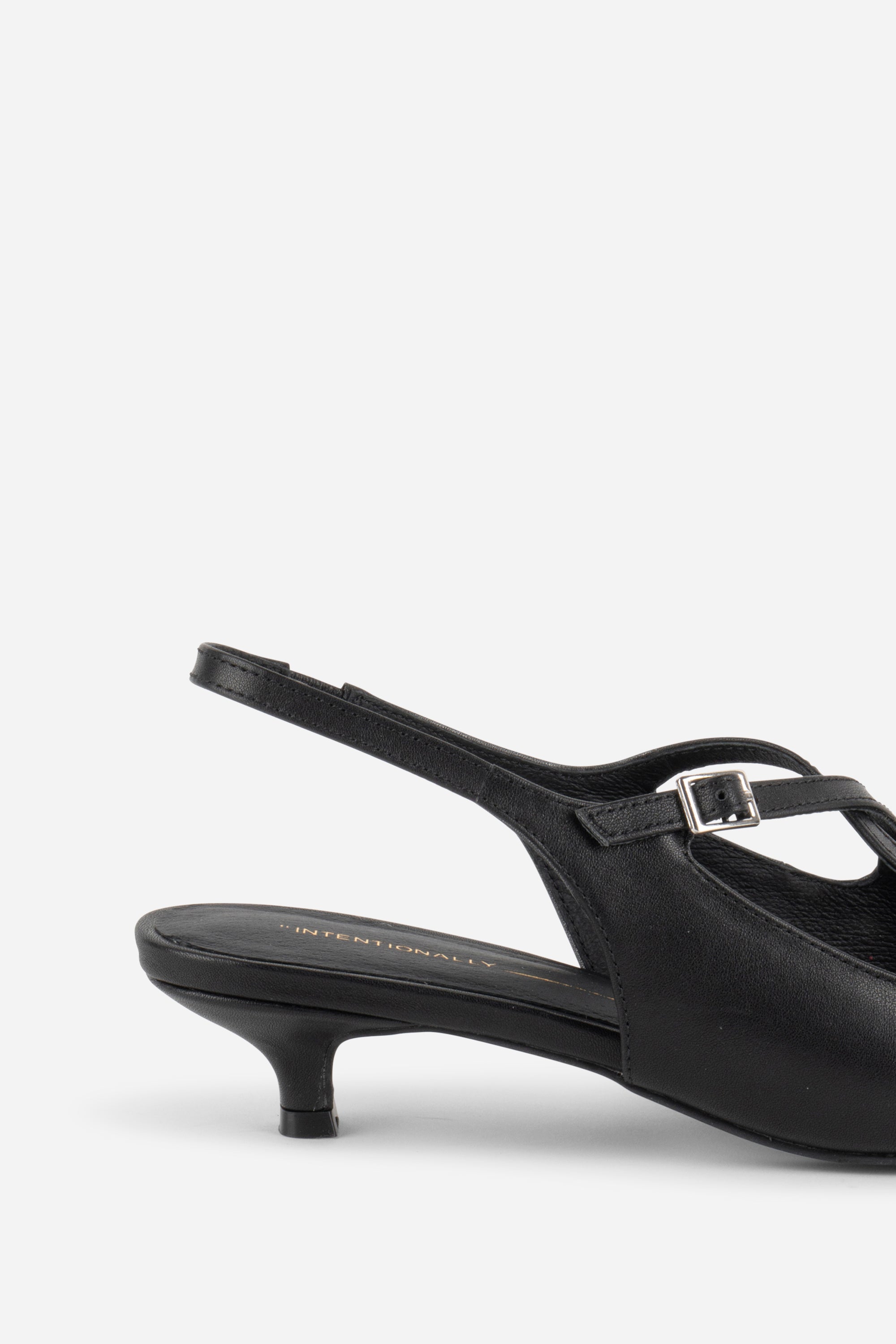 "INTENTIONALLY __________." Jax Slingback Kitten Heel