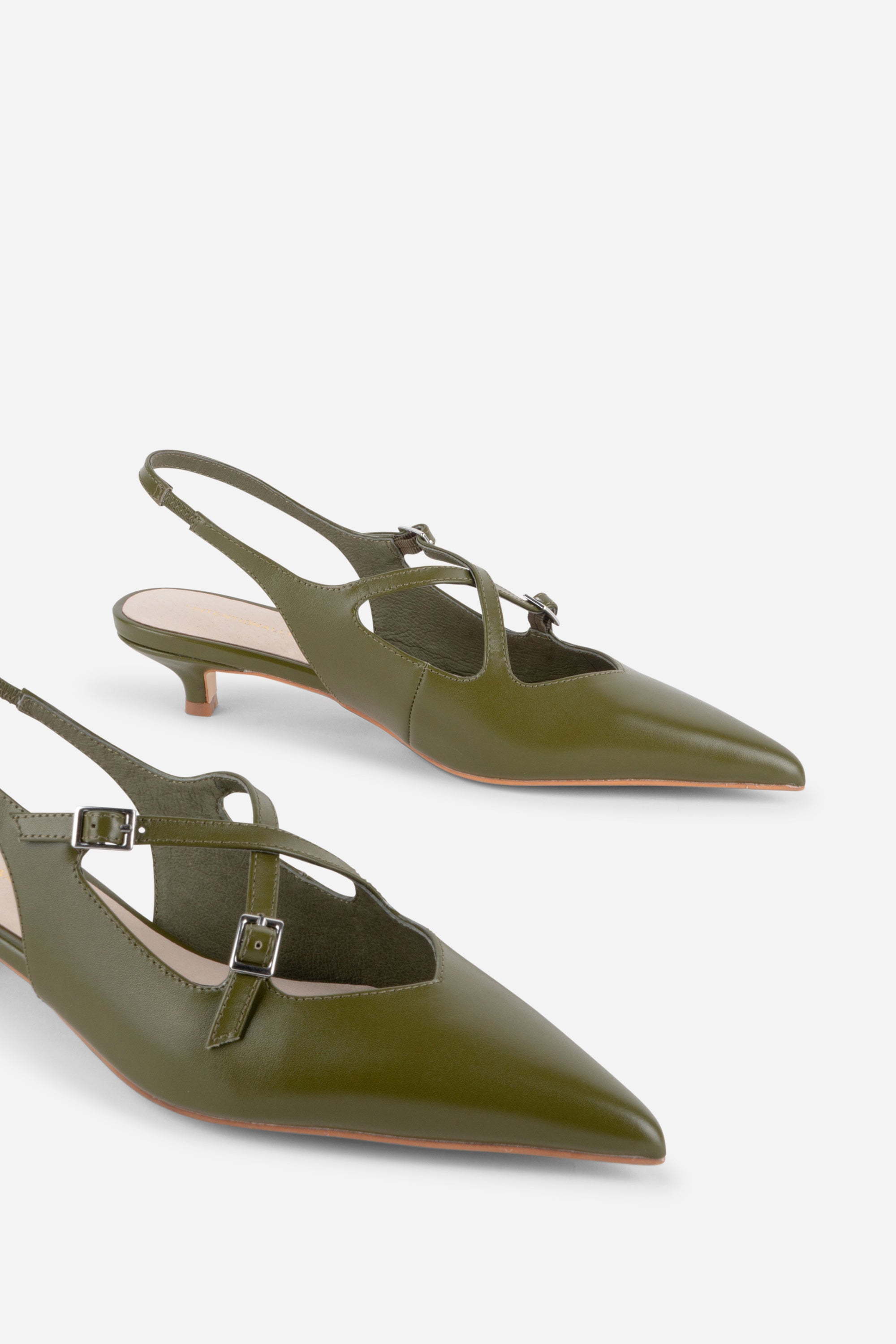 "INTENTIONALLY __________." Jax Slingback Kitten Heel