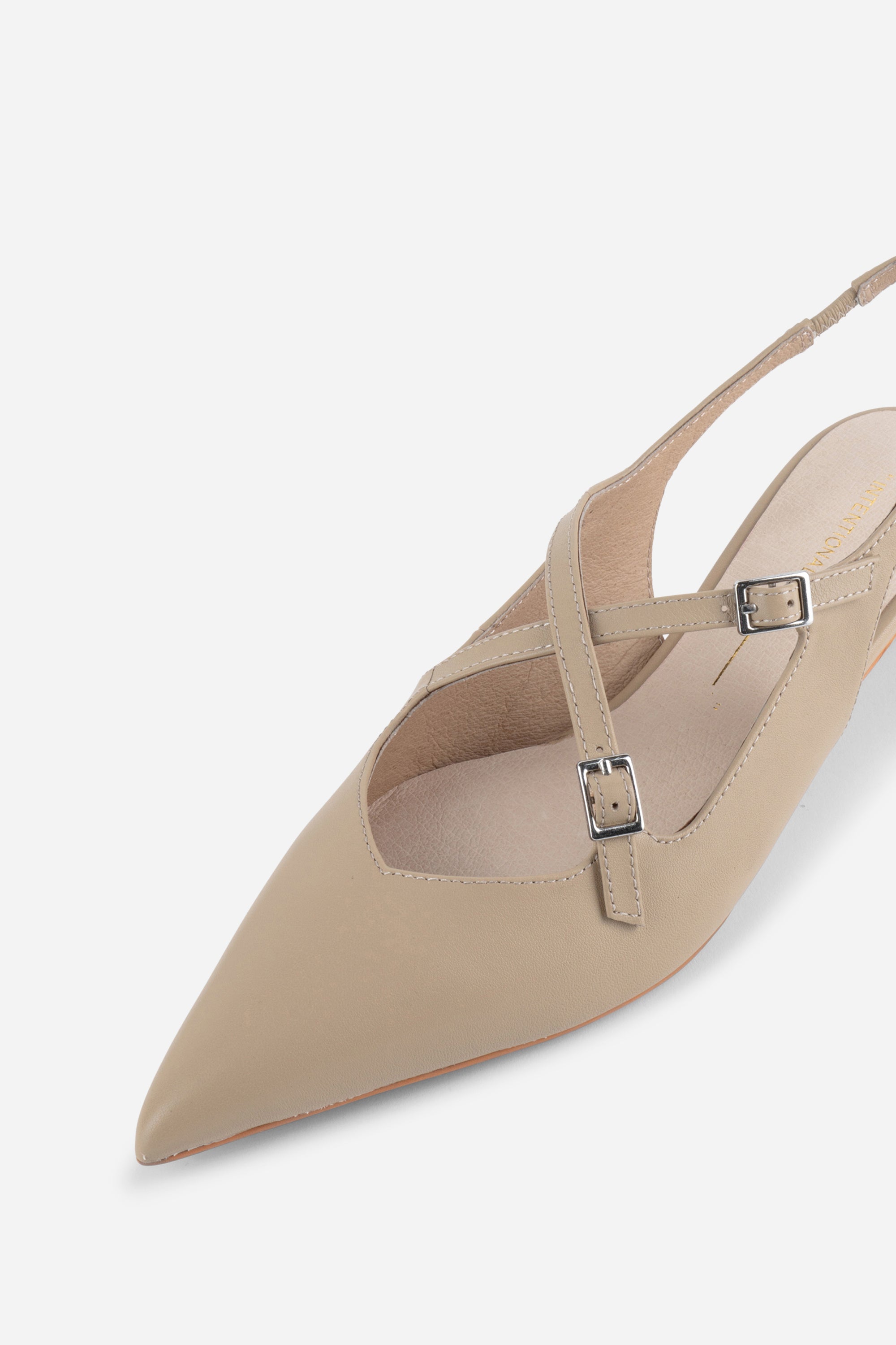 "INTENTIONALLY __________." Jax Slingback Kitten Heel