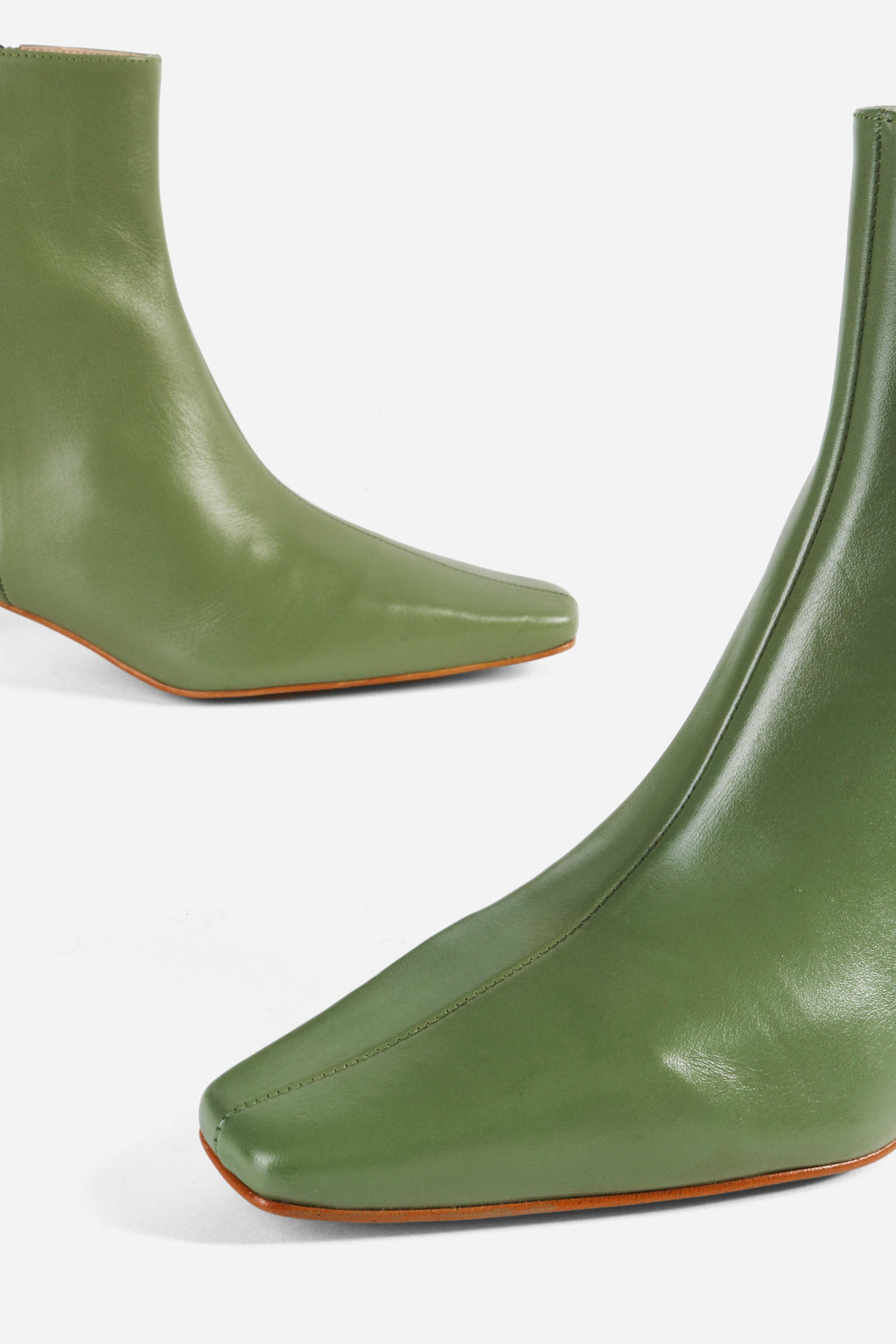 "INTENTIONALLY __________." LEXI KITTEN HEEL ANKLE BOOT - OATMILK/BLACK