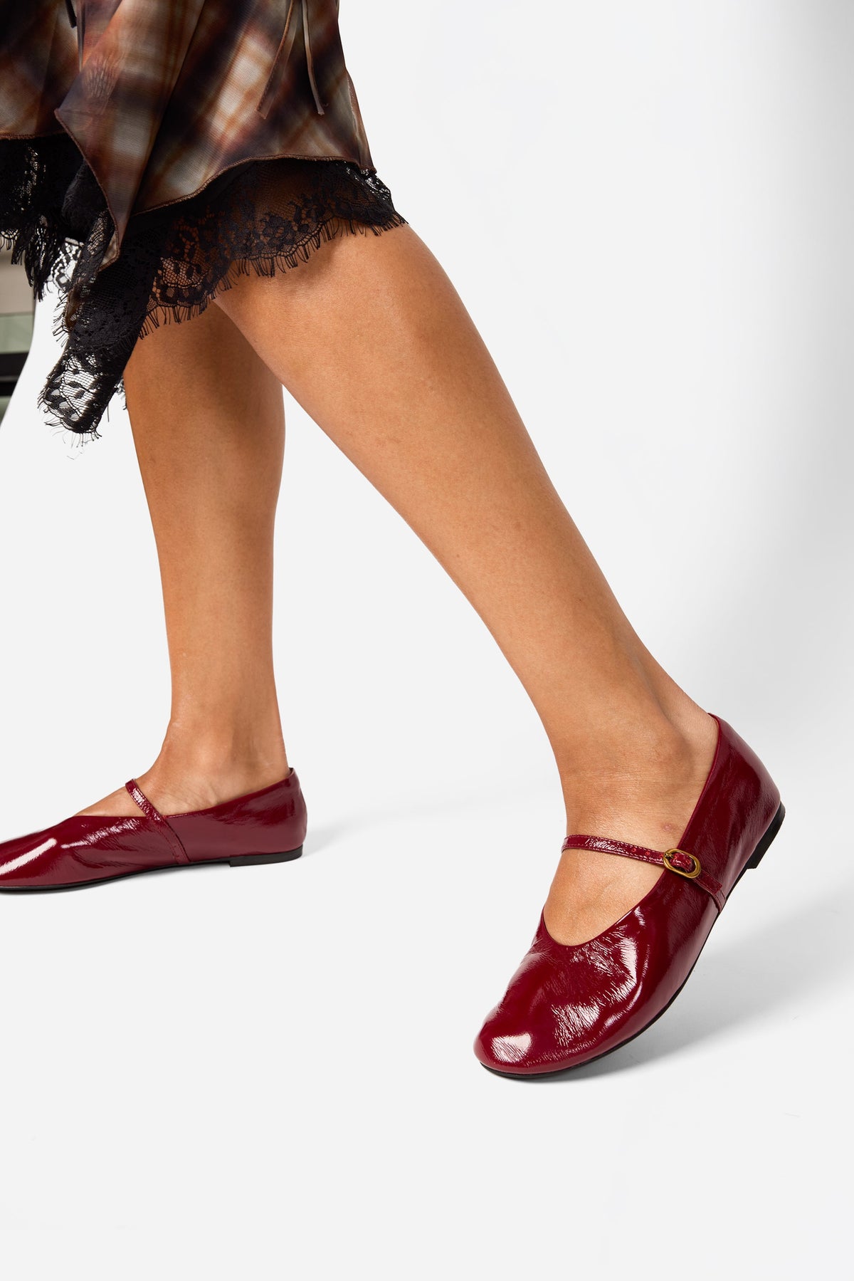 "INTENTIONALLY __________." Larisa Patent Mary Jane Ballet Flat