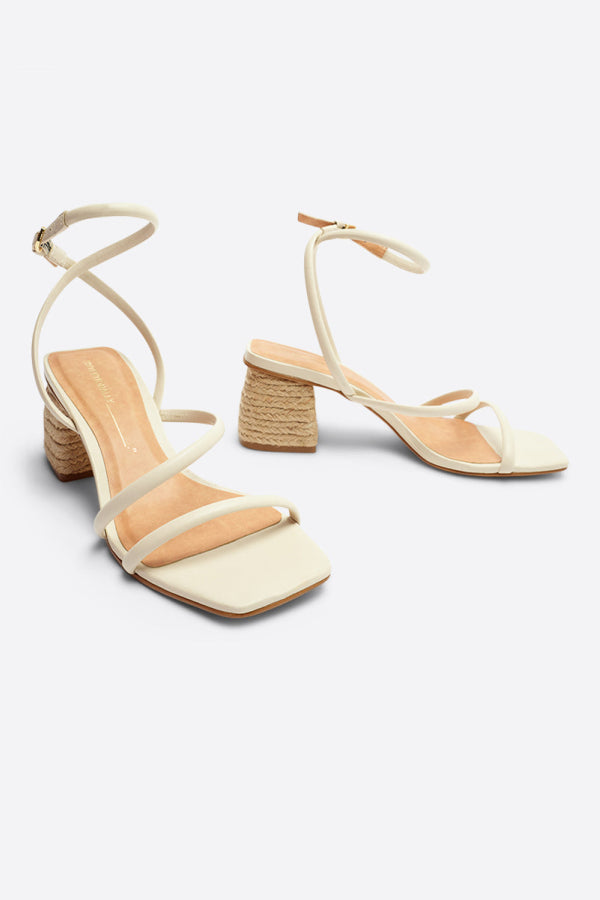 "INTENTIONALLY __________." Limo Heeled Sandal