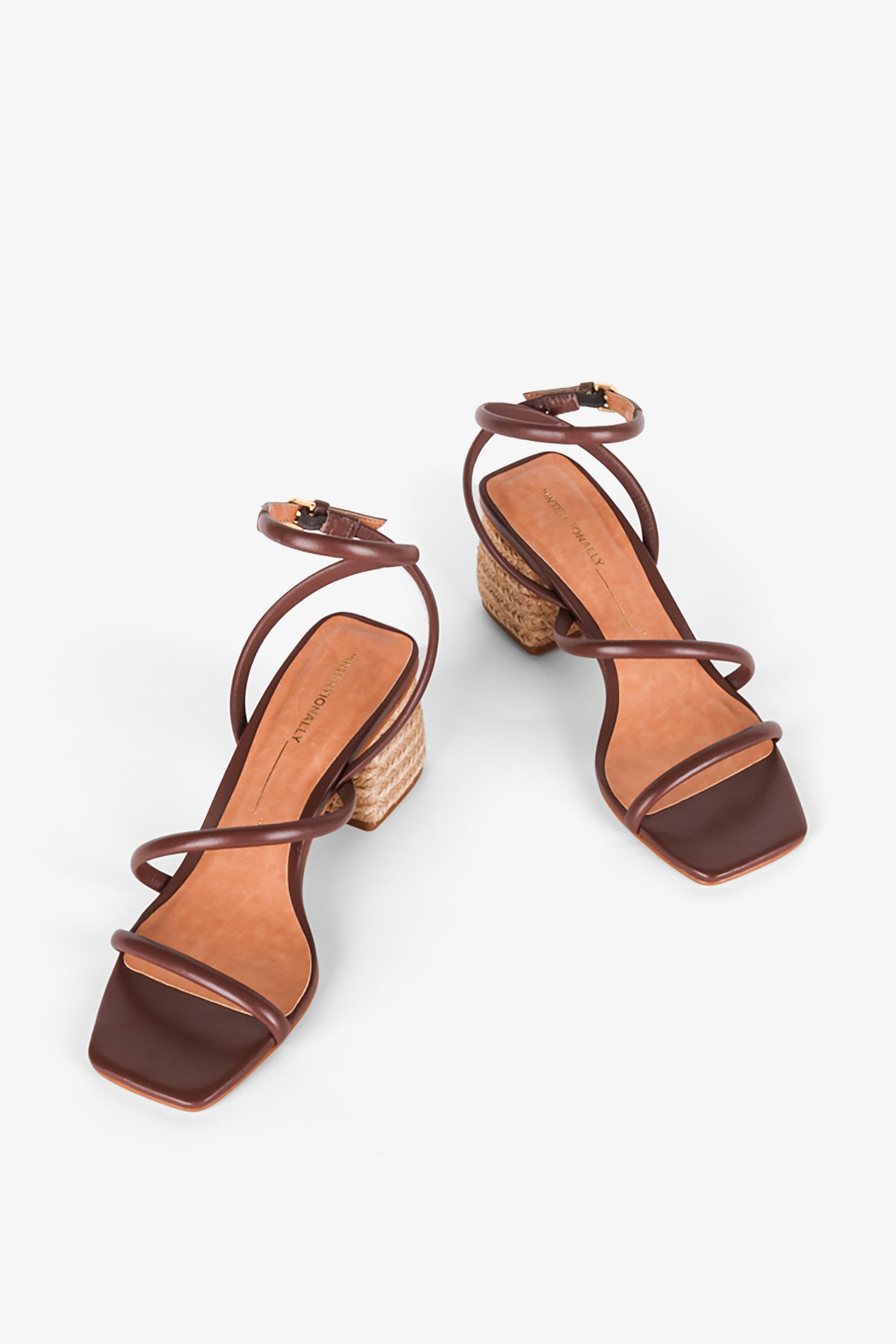 "INTENTIONALLY __________." Limo Heeled Sandal