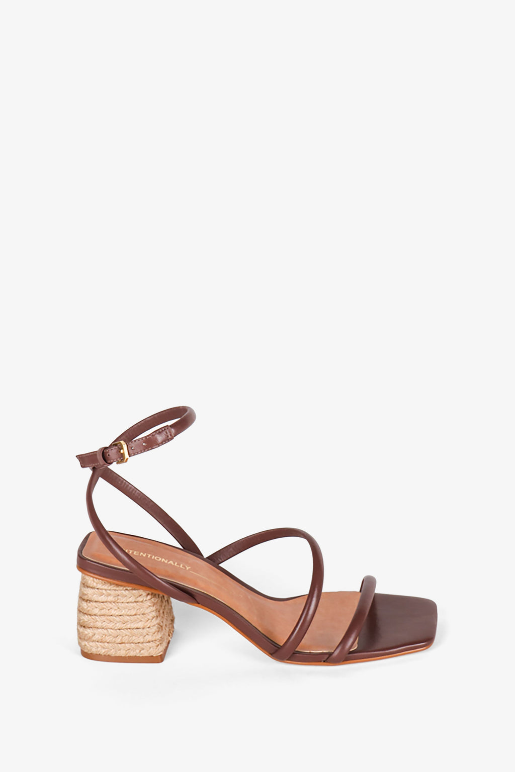 "INTENTIONALLY __________." Limo Heeled Sandal