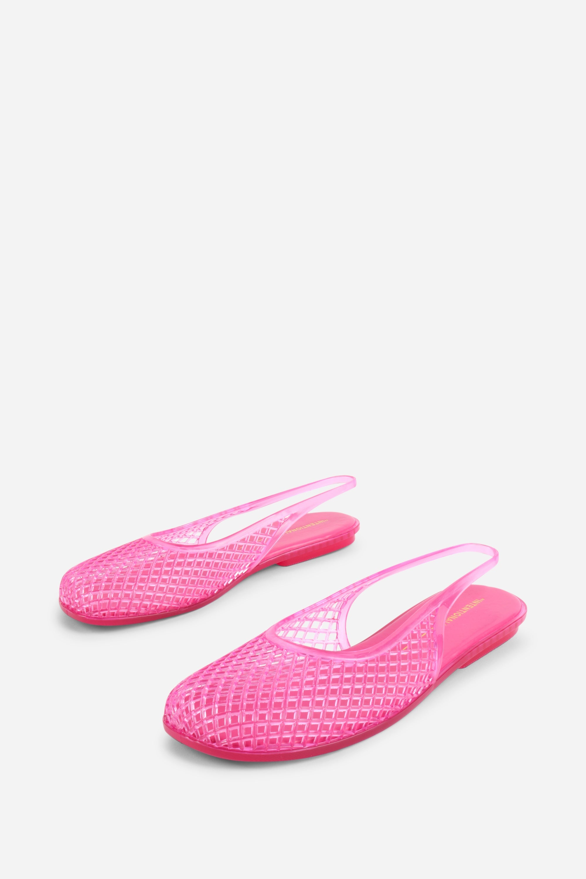 "INTENTIONALLY __________." Nessa Jelly Slingback Ballet Flat