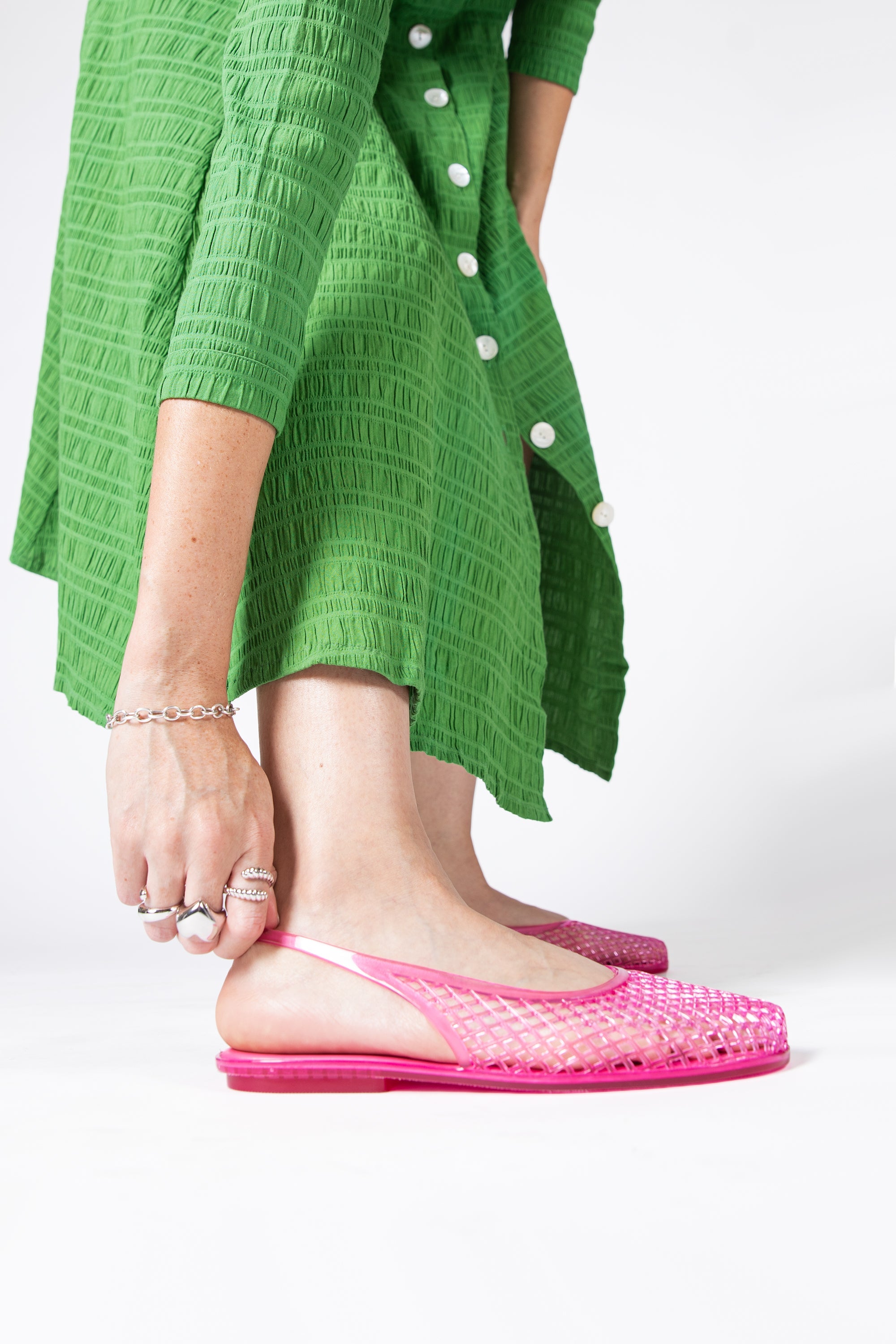 "INTENTIONALLY __________." Nessa Jelly Slingback Ballet Flat