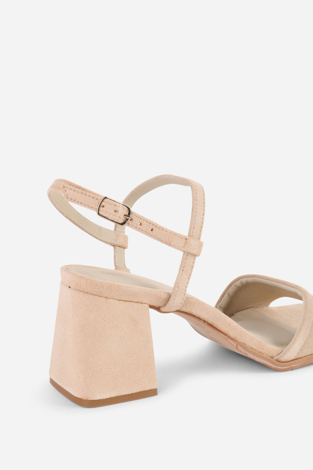 "INTENTIONALLY __________." VALIDATED SUEDE HEEL - FOG/OATMILK