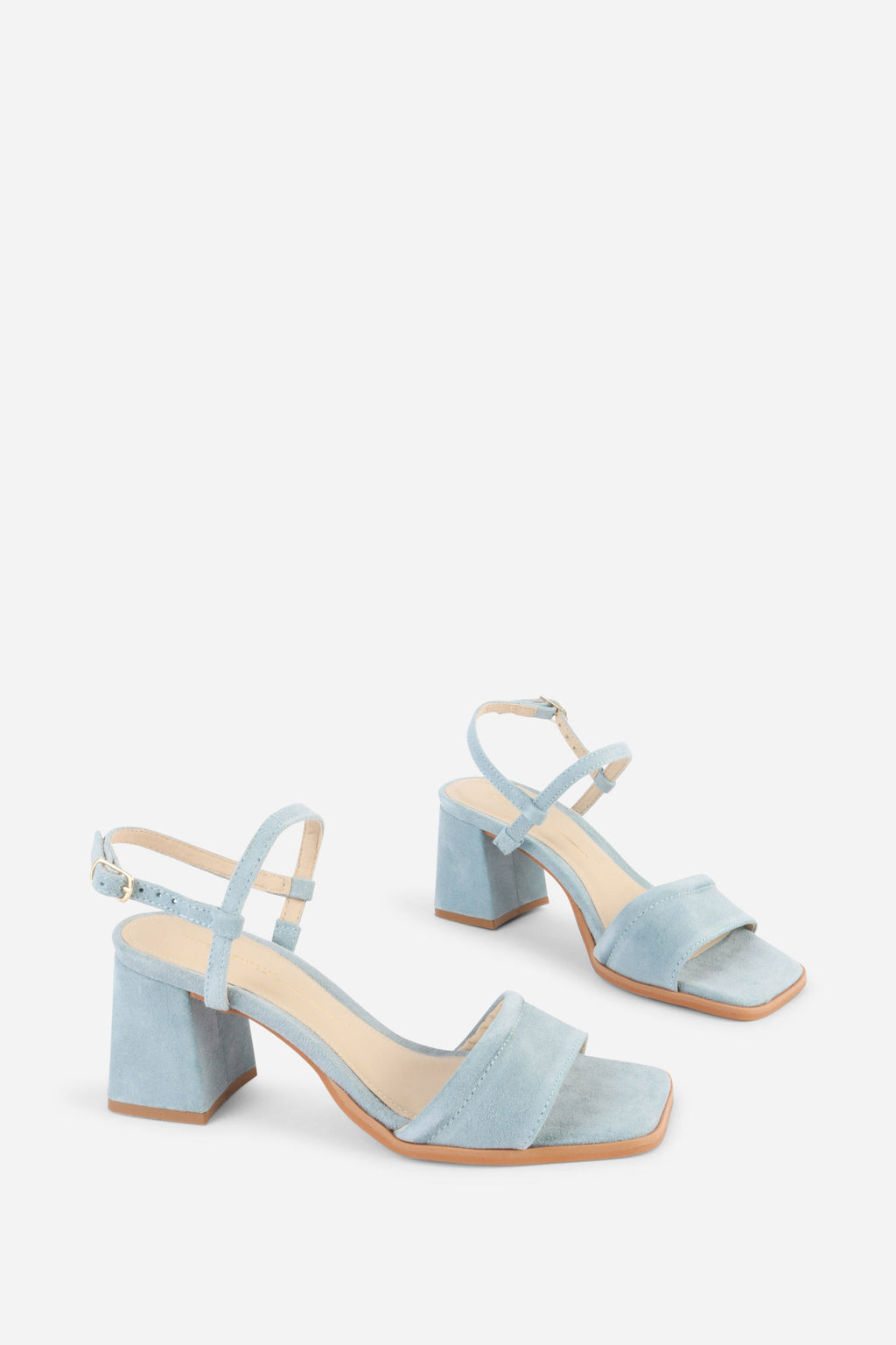 "INTENTIONALLY __________." VALIDATED SUEDE HEEL - FOG/OATMILK