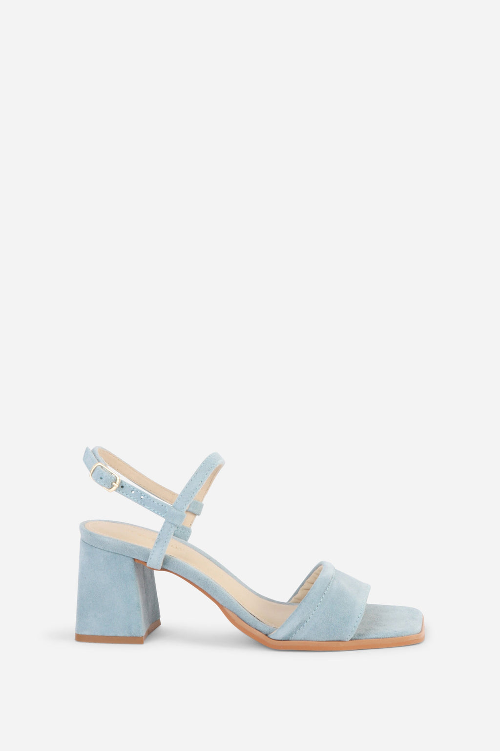"INTENTIONALLY __________." VALIDATED SUEDE HEEL - FOG/OATMILK