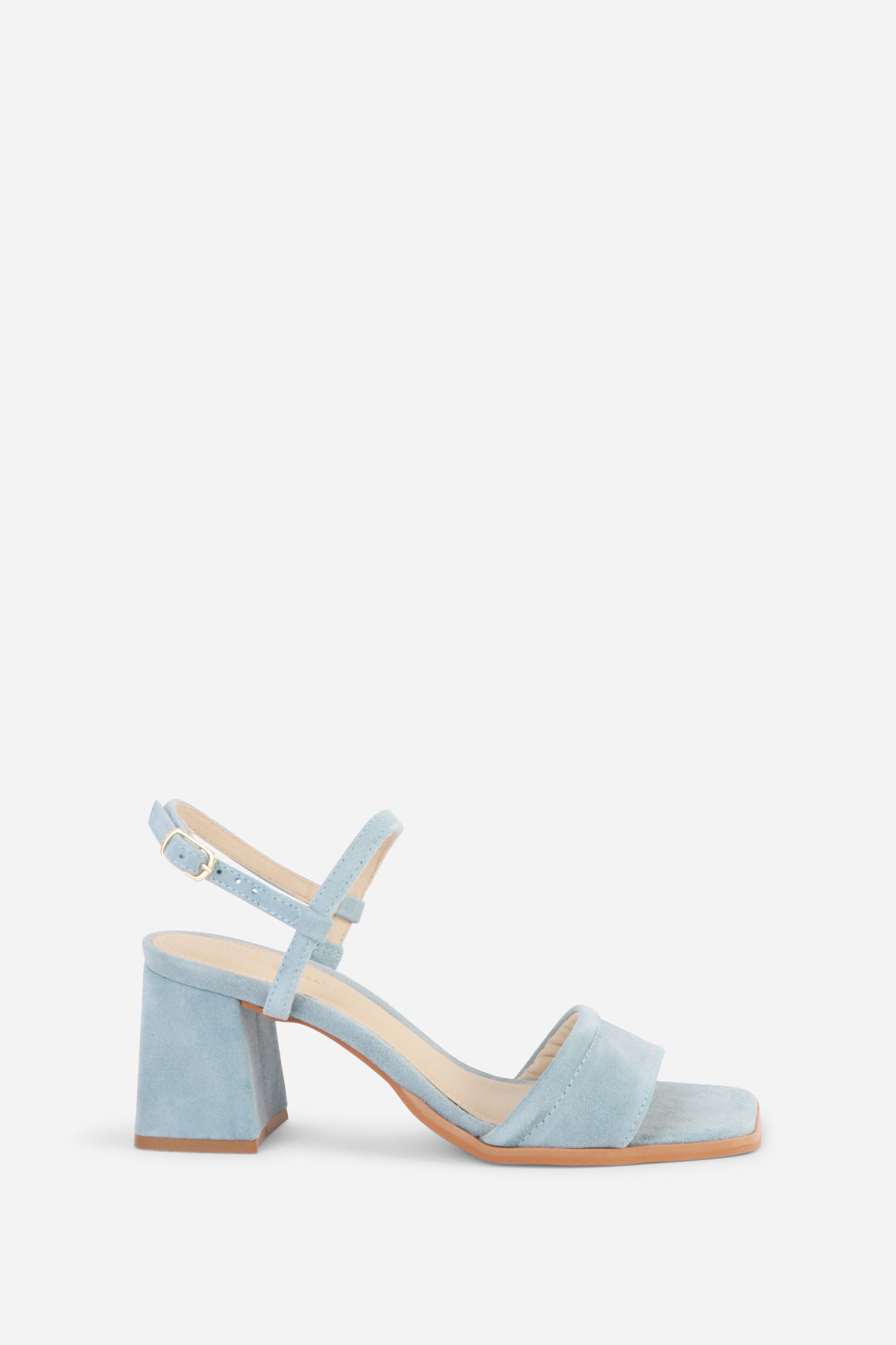 "INTENTIONALLY __________." VALIDATED SUEDE HEEL - FOG/OATMILK