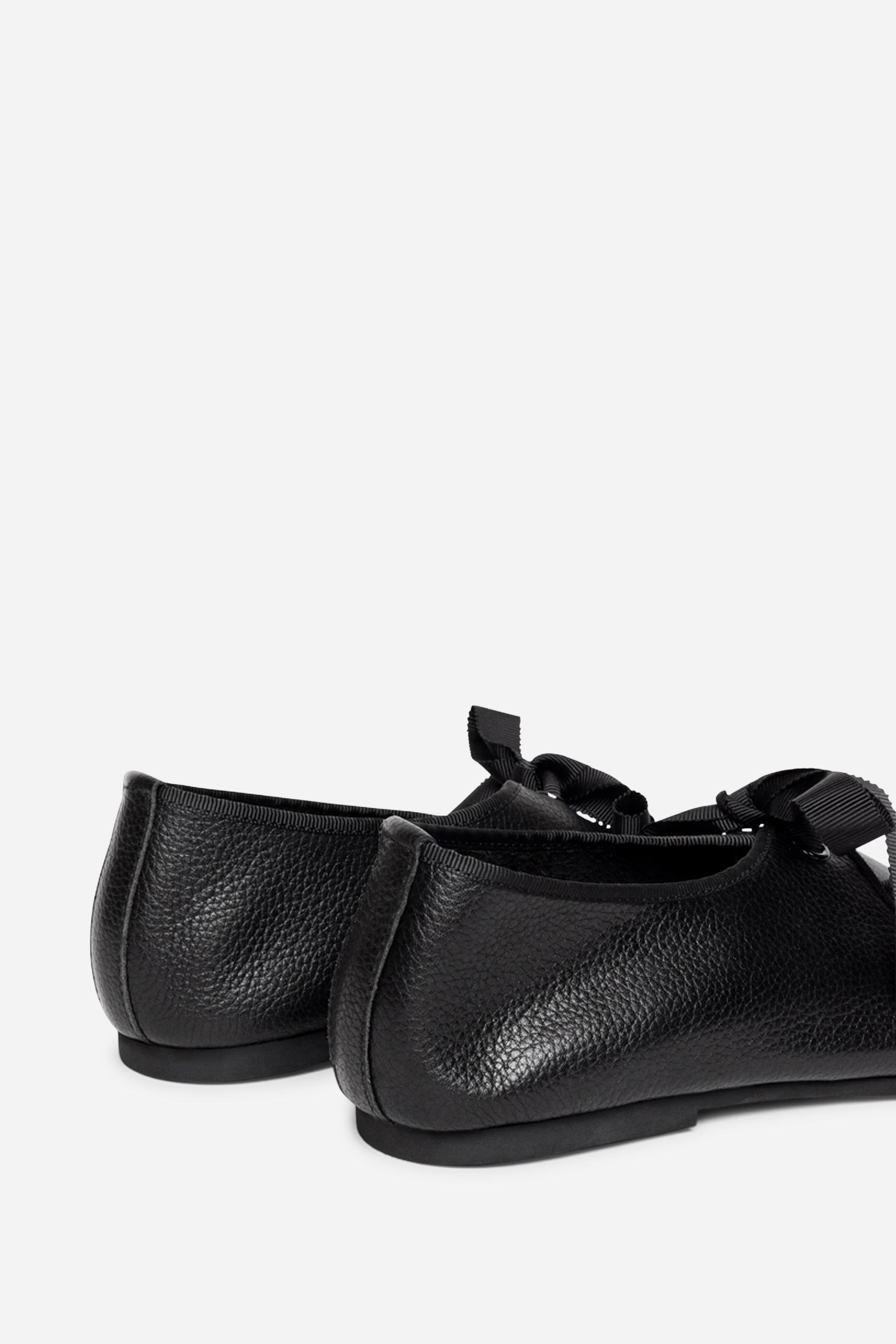 "INTENTIONALLY __________." Valley Sole Ballet Flat - Black