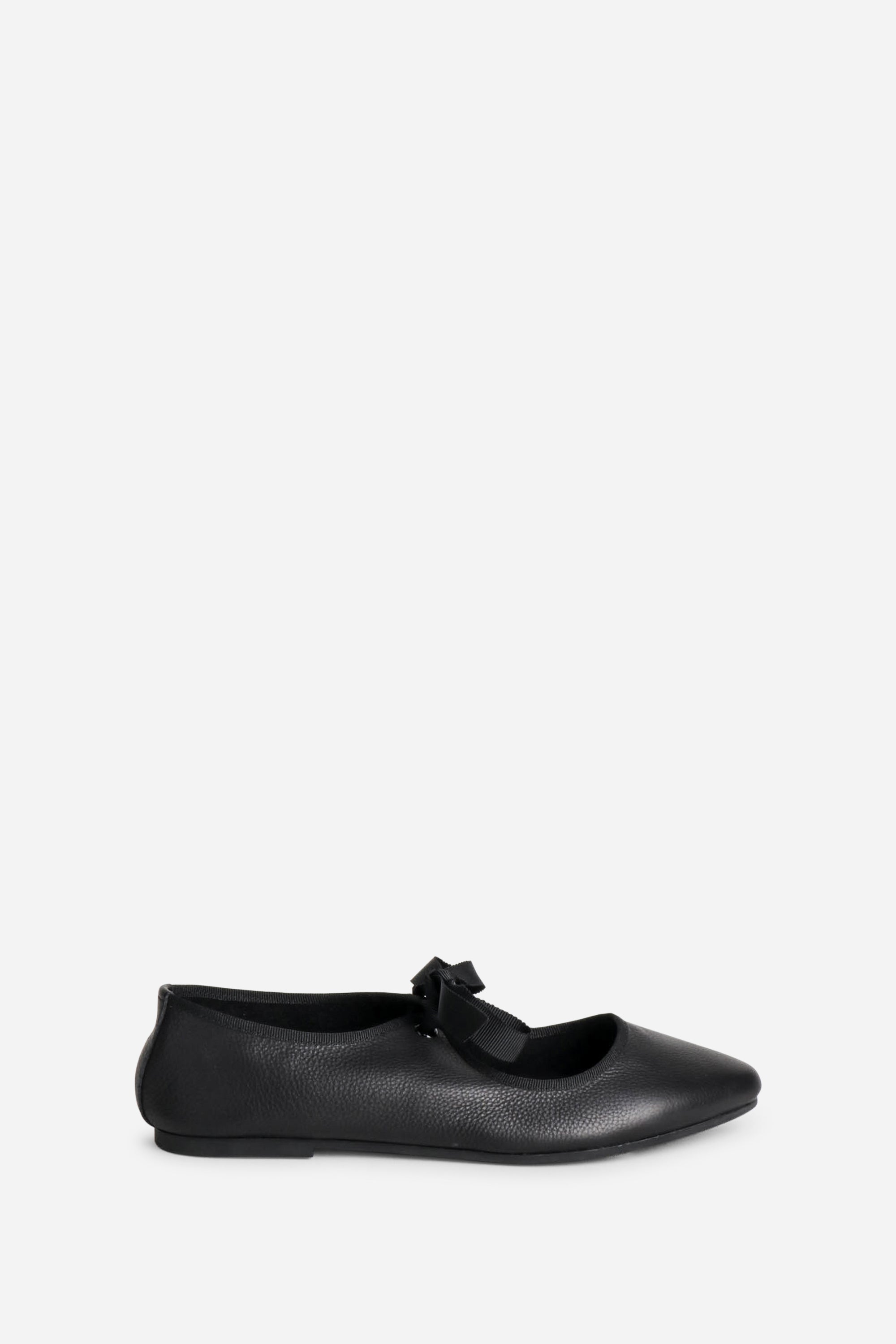 "INTENTIONALLY __________." Valley Sole Ballet Flat - Black