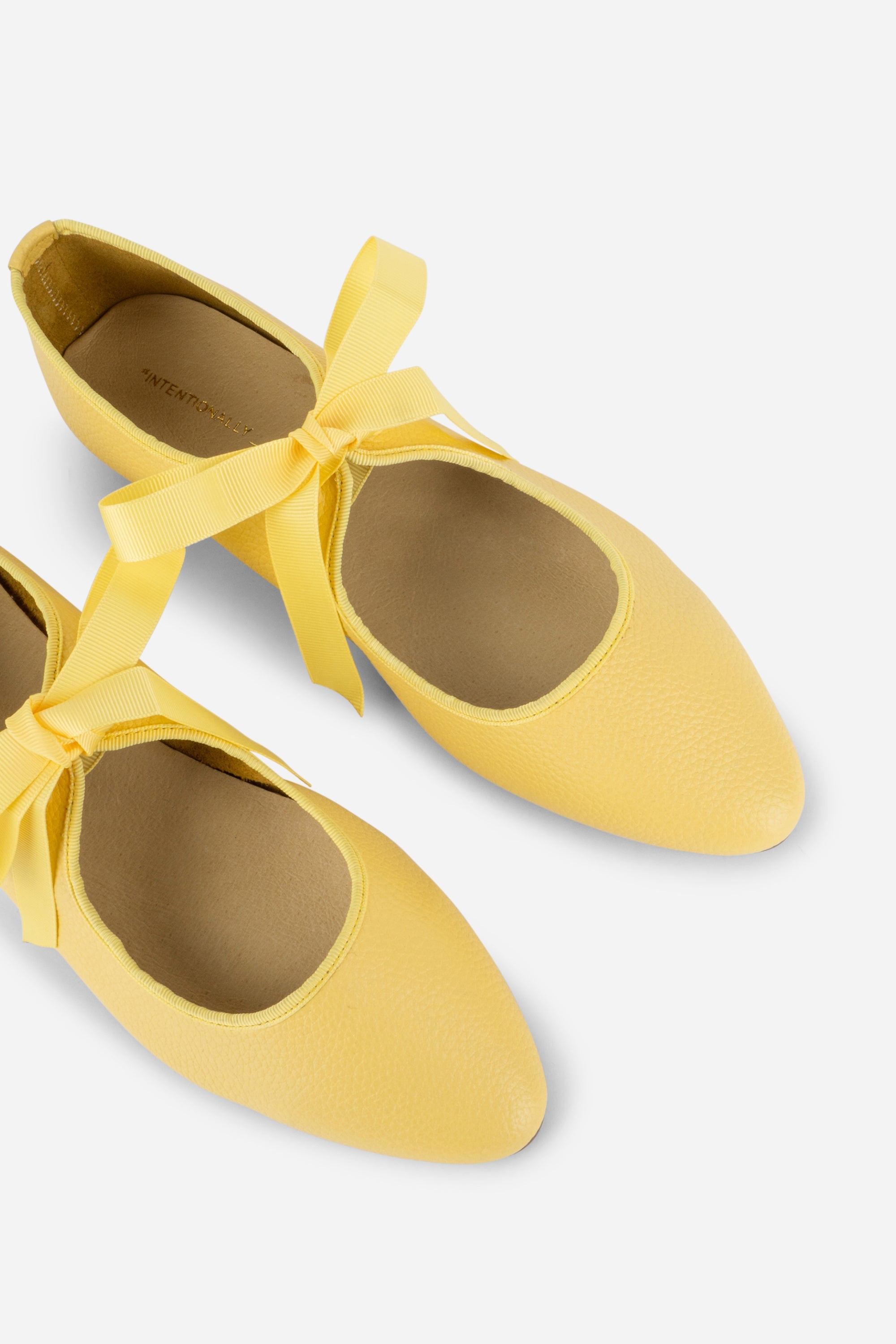 "INTENTIONALLY __________." Valley Sole Ballet Flat - Black