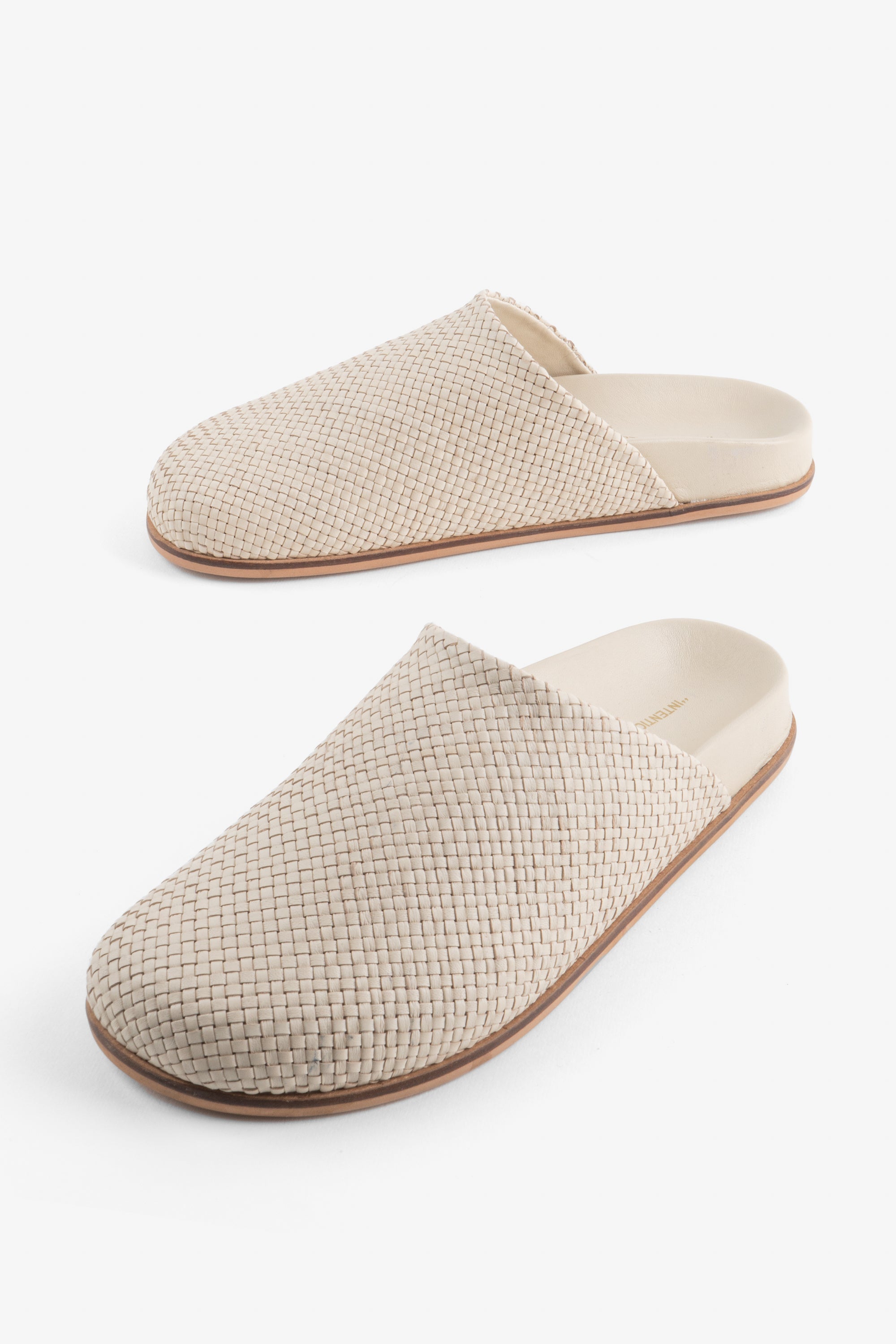 INTENTIONALLY __________. AGATHA WOVEN SLIP ON MULE