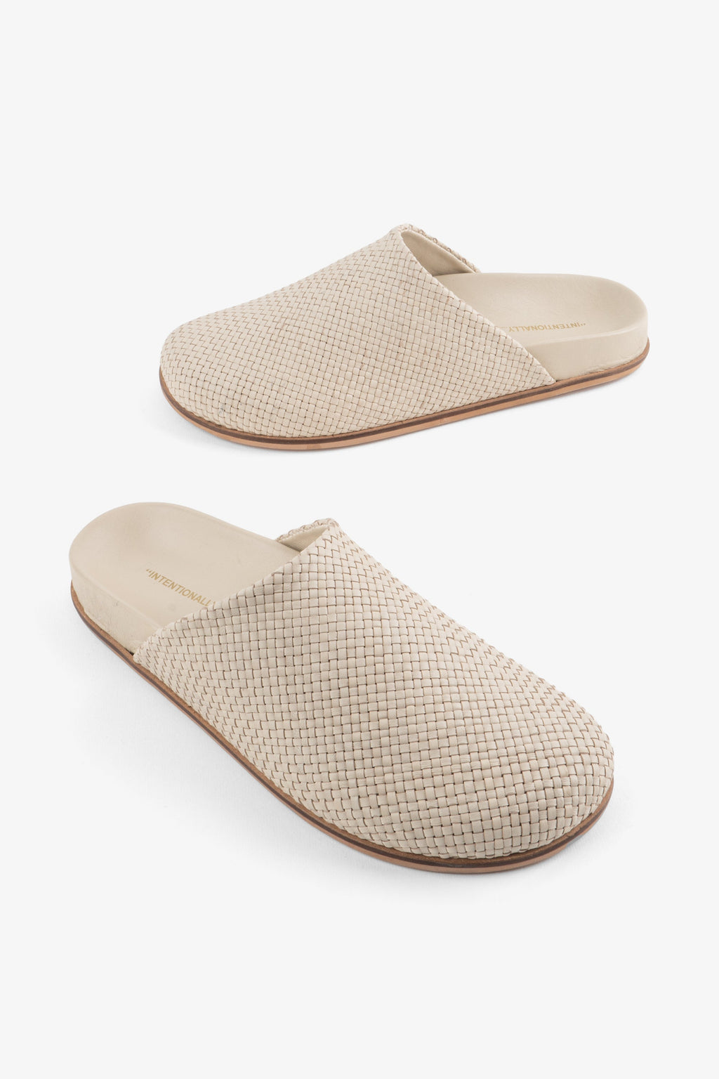 INTENTIONALLY __________. AGATHA WOVEN SLIP ON MULE