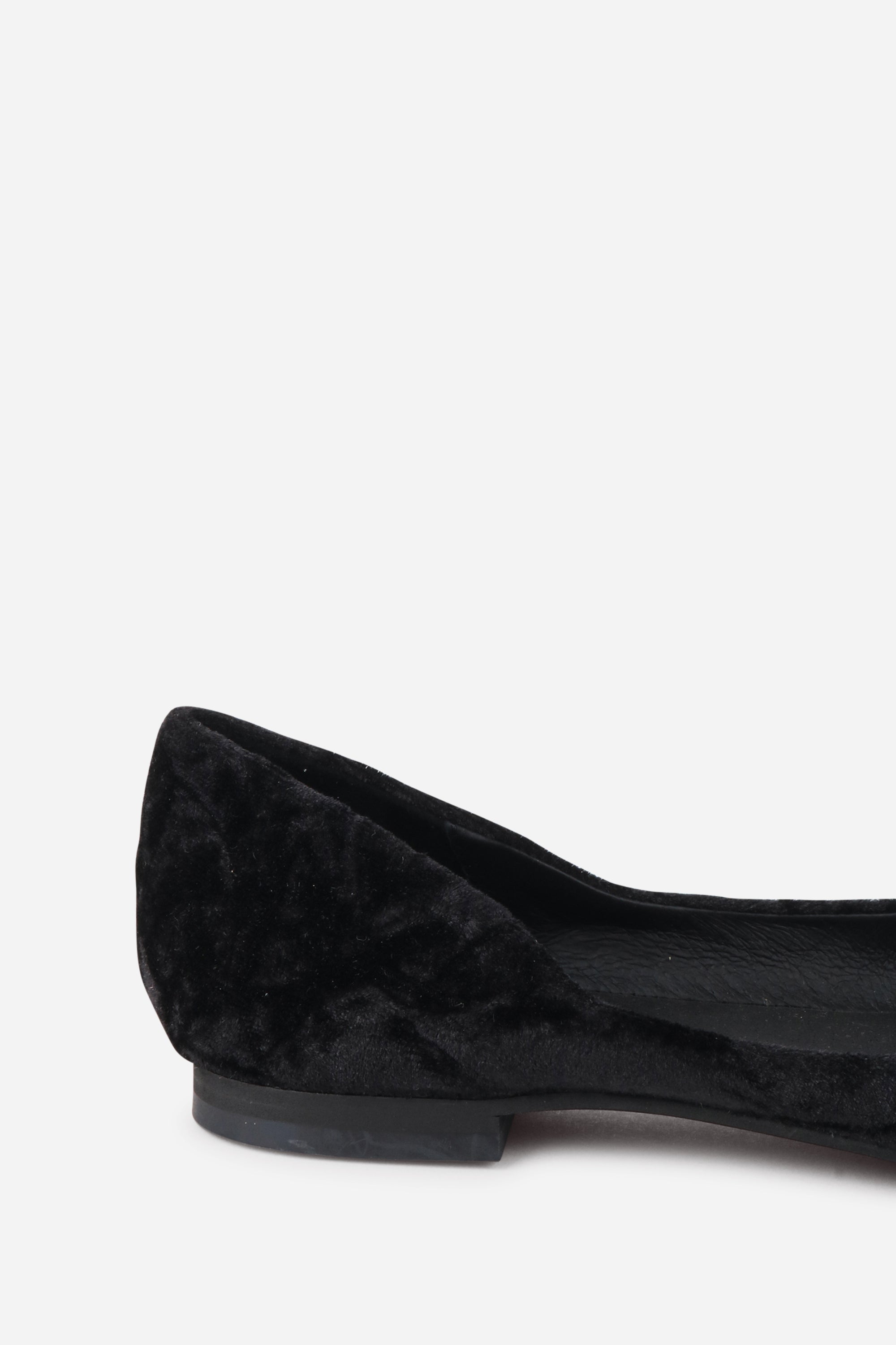 INTENTIONALLY __________. Cecilia Velvet Ballet Flat - Black