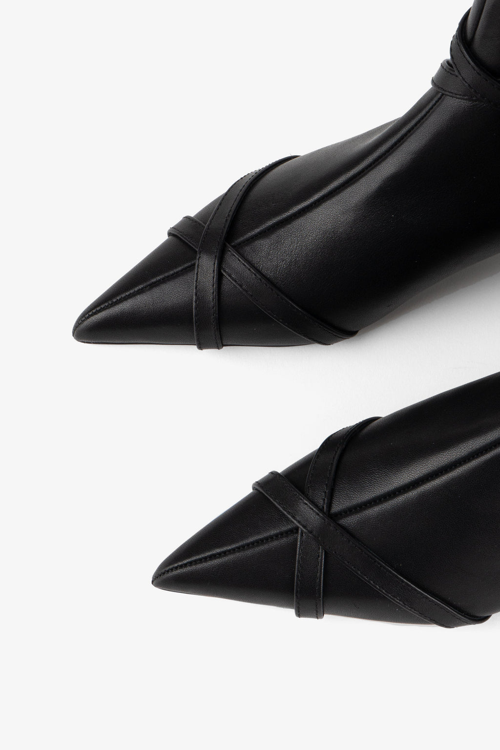 INTENTIONALLY __________. Link Kitten Heel Buckled Ankle Boot - Black